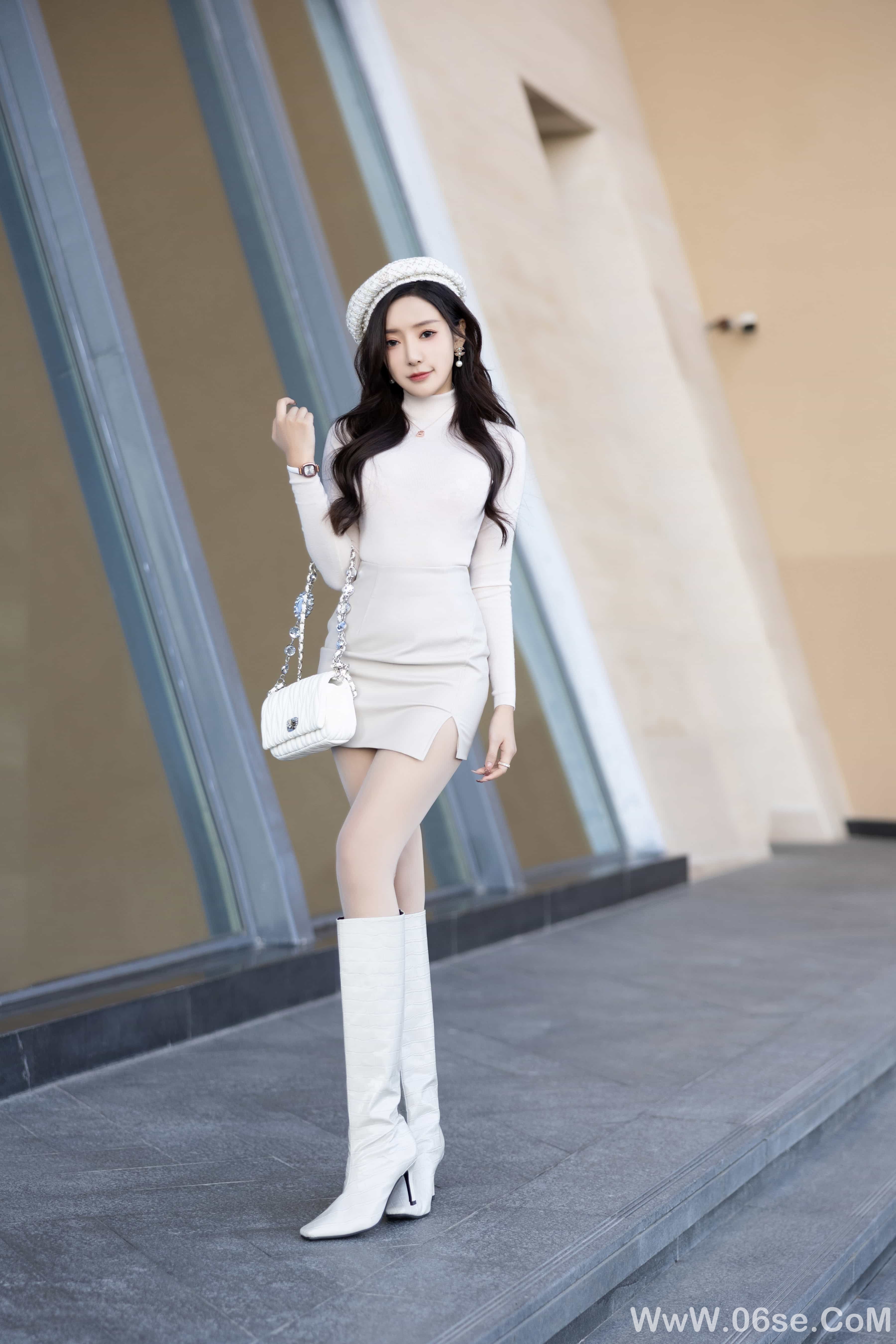 王馨瑶Yanni – 毛衣皮裙[112P]-六色网