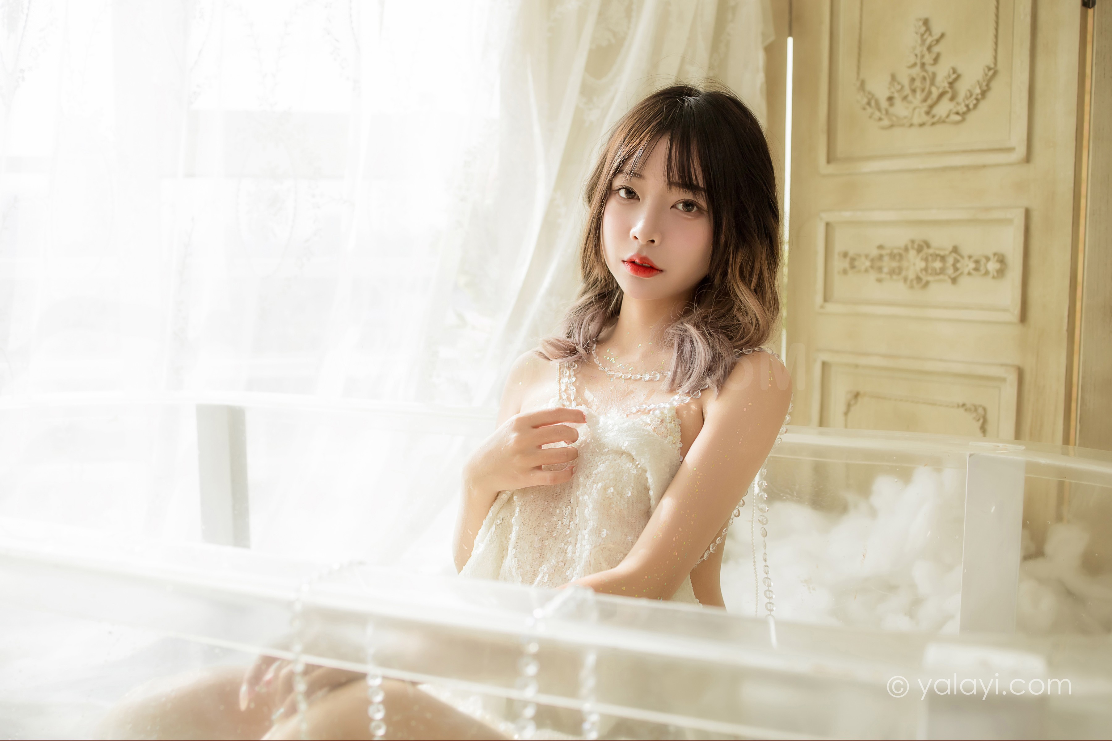 图片[4]-雅拉伊 – 阿禾《水中白莲》[41P]-六色网
