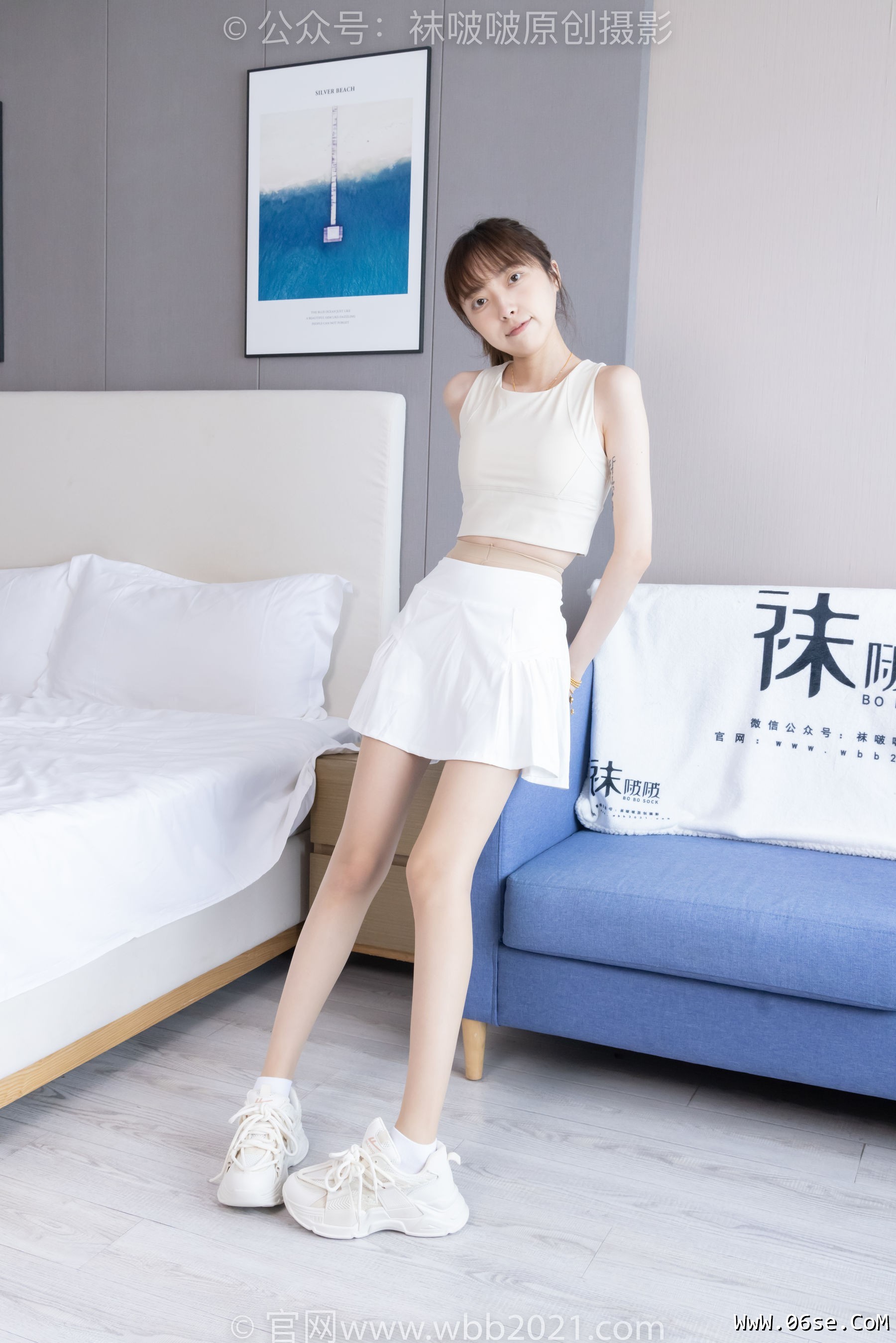 图片[97]-BoBoSocks袜啵啵 No.424 稚予 -运动鞋、白棉袜、肉丝、腰丝[140P]-六色网