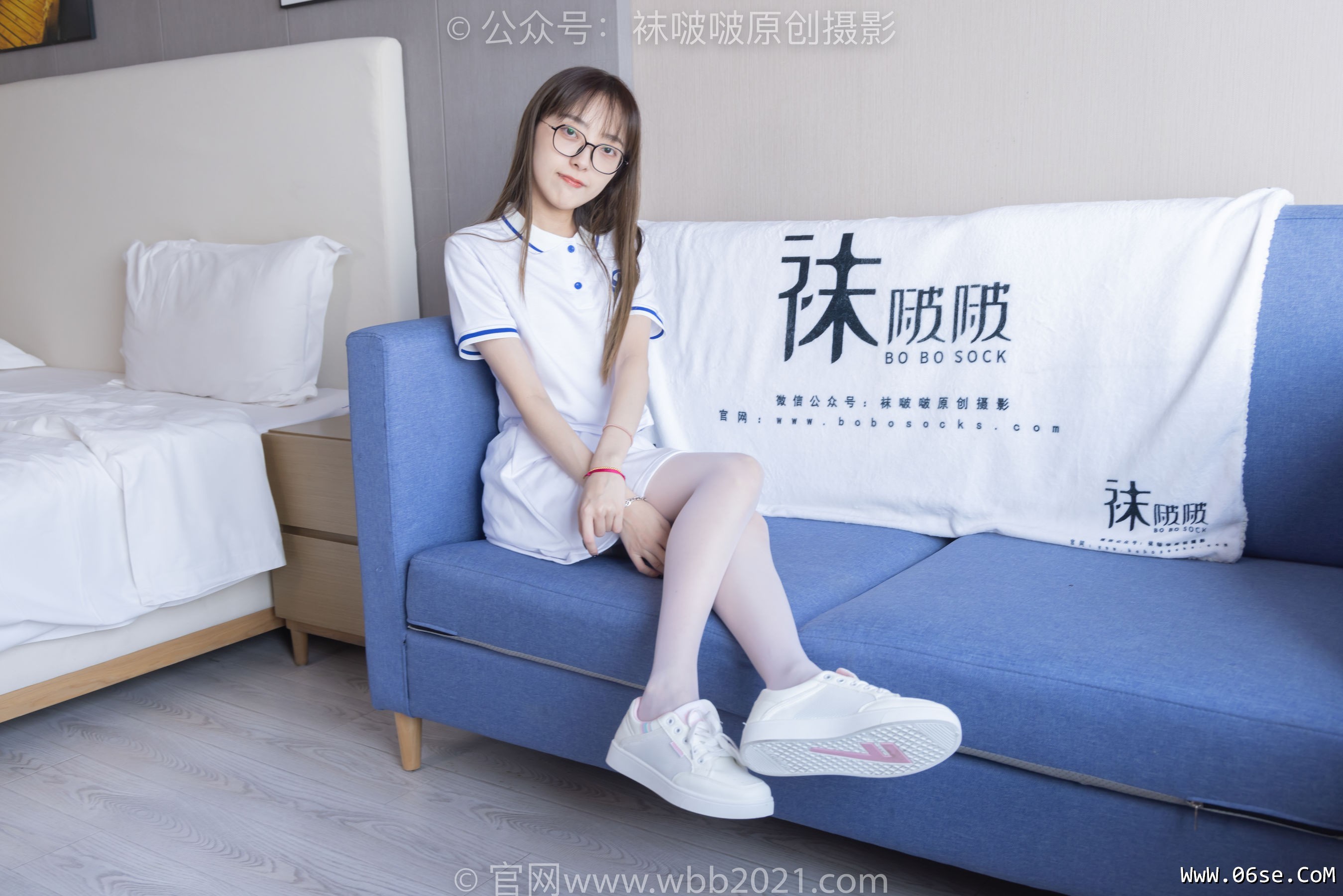 图片[81]-BoBoSocks袜啵啵 No.344 稚予 -板鞋、平底鞋、白丝[150P]-六色网