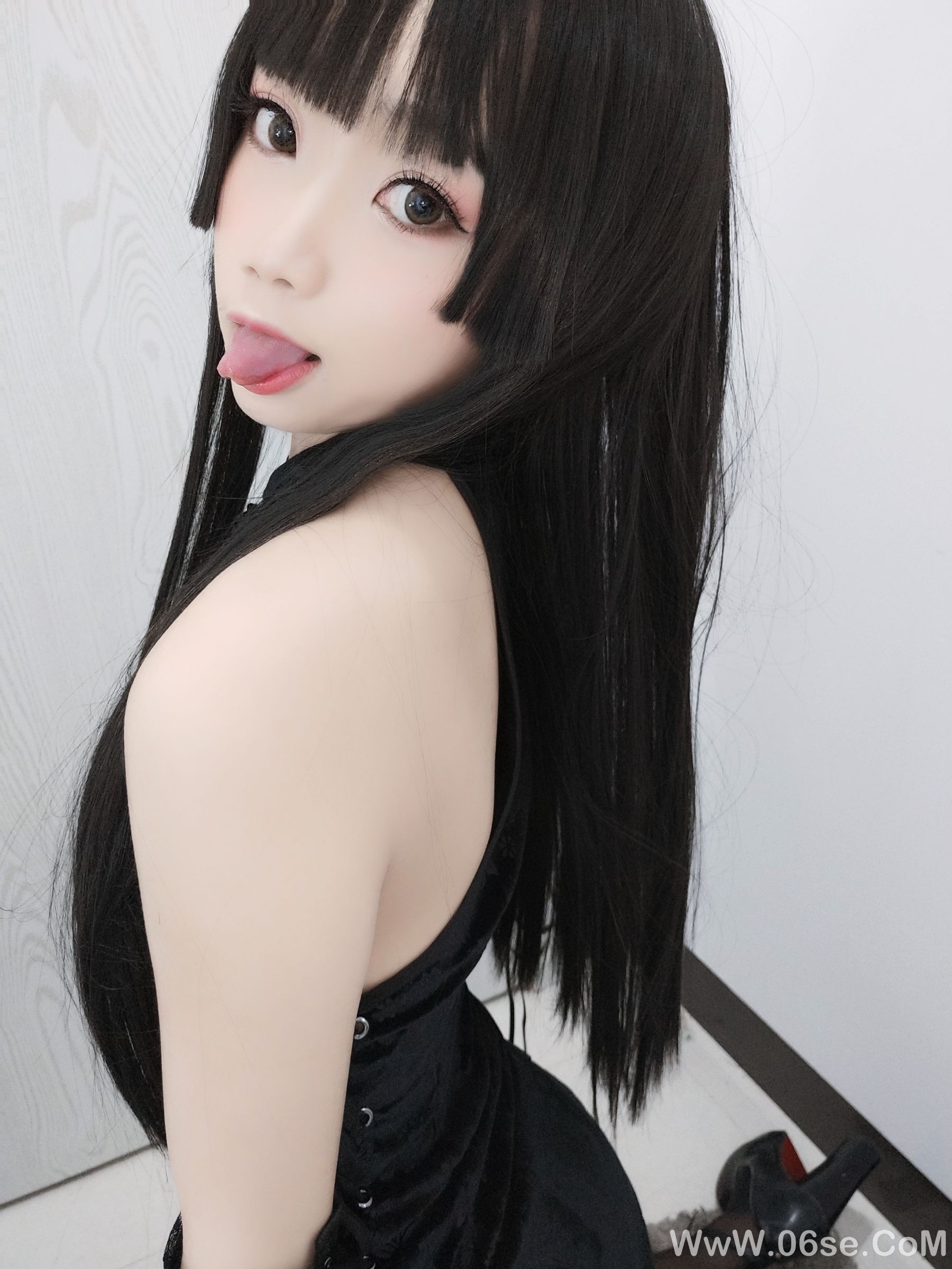 图片[42]-白嫩美少女鬼畜瑶 黑色旗袍[70P]-六色网