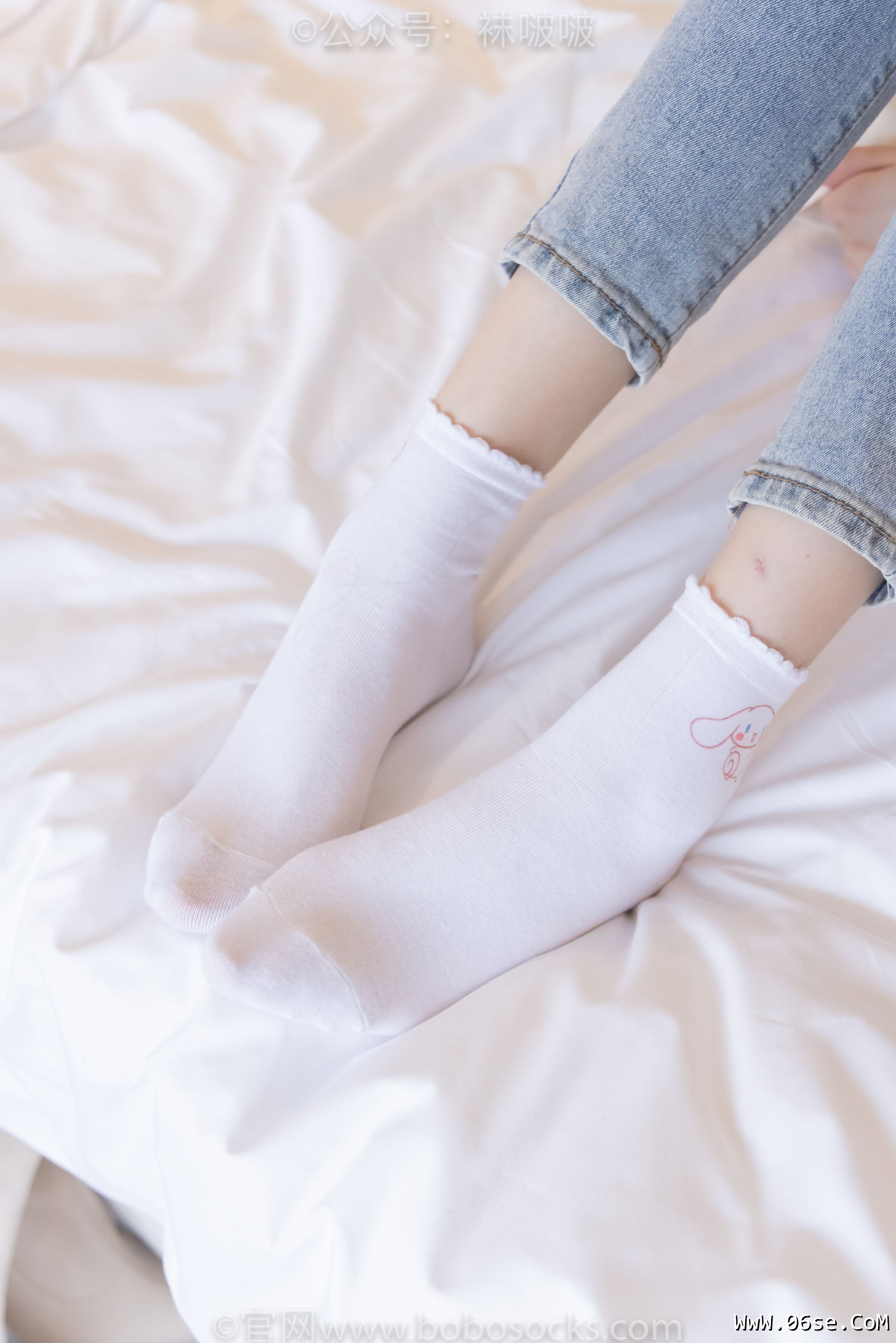 图片[110]-BoBoSocks袜啵啵 No.050 小甜豆-高跟长靴、白棉袜[175P]-六色网