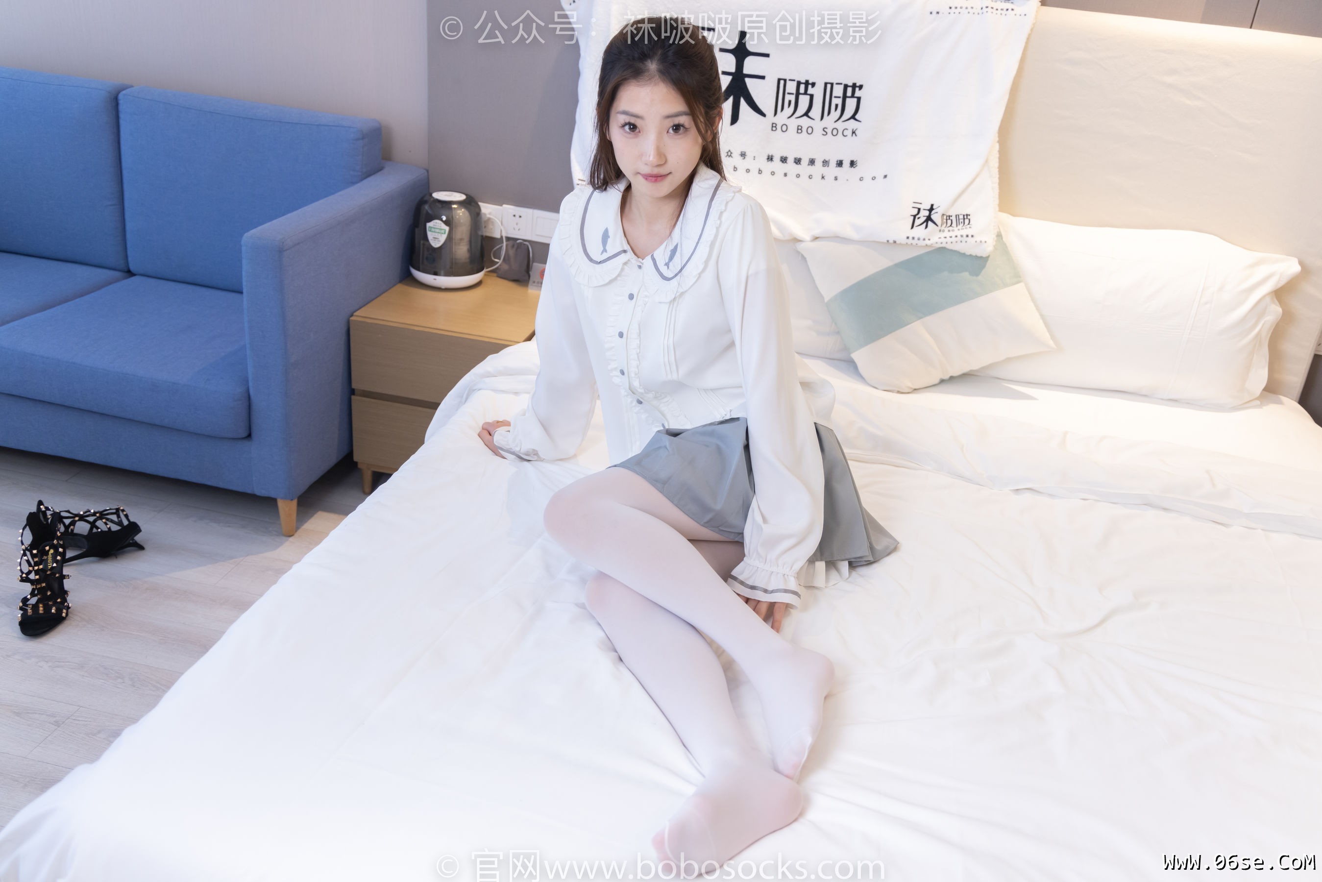 图片[48]-BoBoSocks袜啵啵 No.211 小沫 -高跟鞋、厚白丝[142P]-六色网