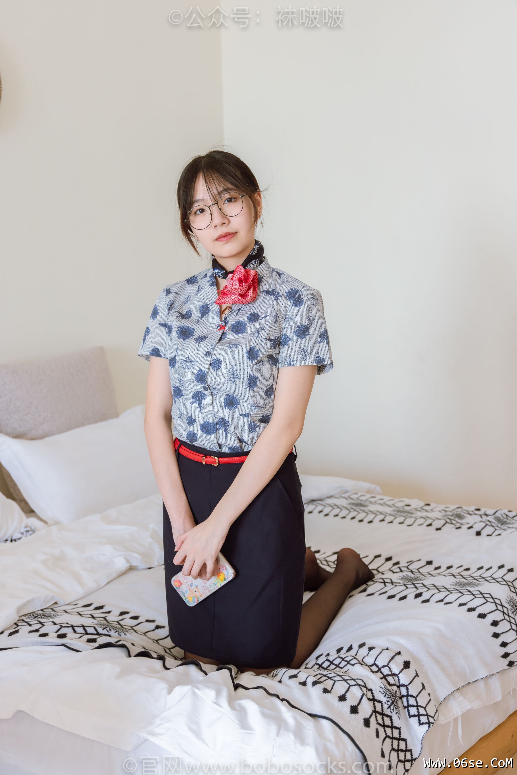 图片[88]-BoBoSocks袜啵啵 No.087 小甜豆-空姐制服、高跟鞋、黑丝[130P]-六色网