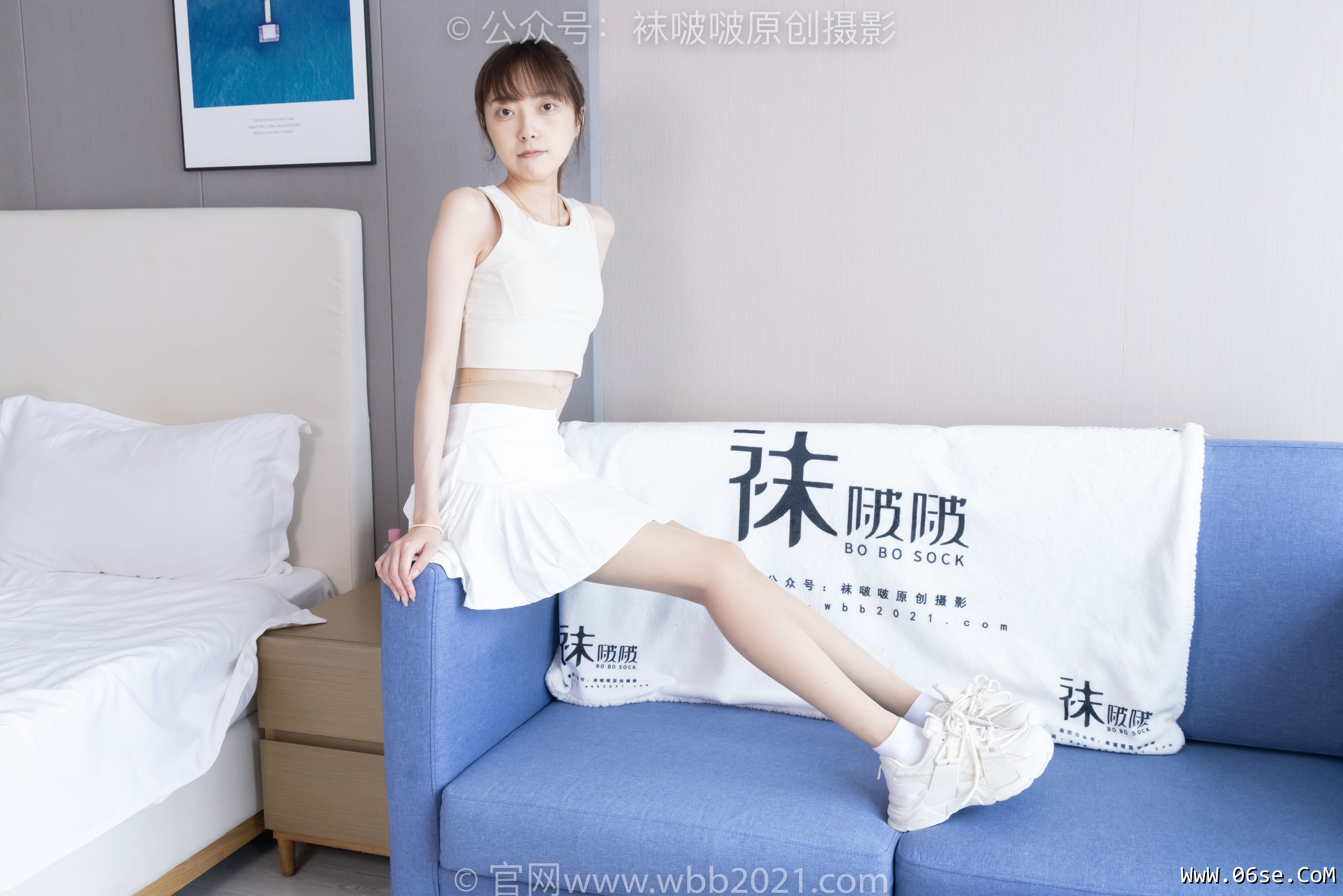 图片[55]-BoBoSocks袜啵啵 No.424 稚予 -运动鞋、白棉袜、肉丝、腰丝[140P]-六色网