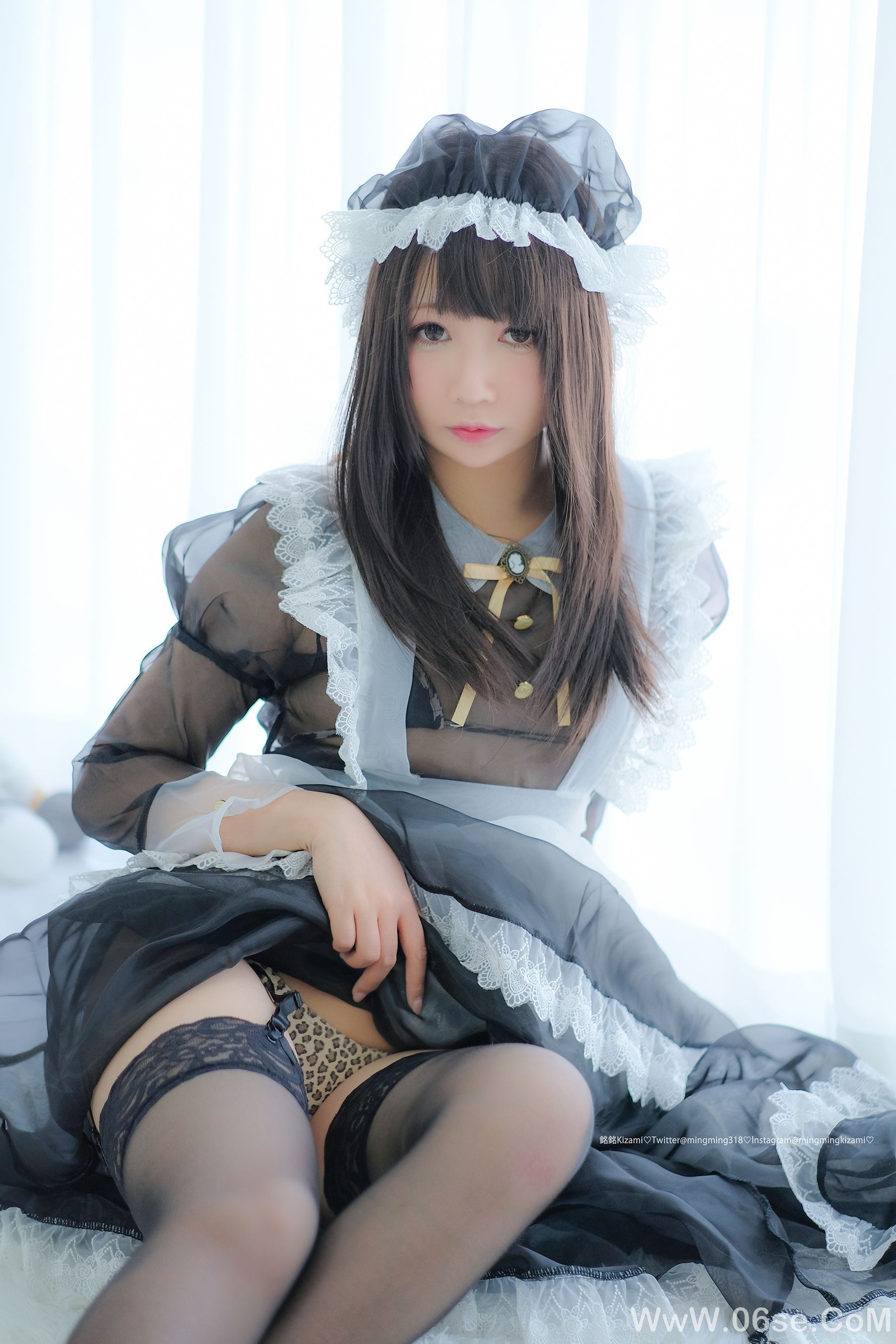 图片[4]-銘銘Kizami 自撮りVol.15 透明女仆[84P]-六色网
