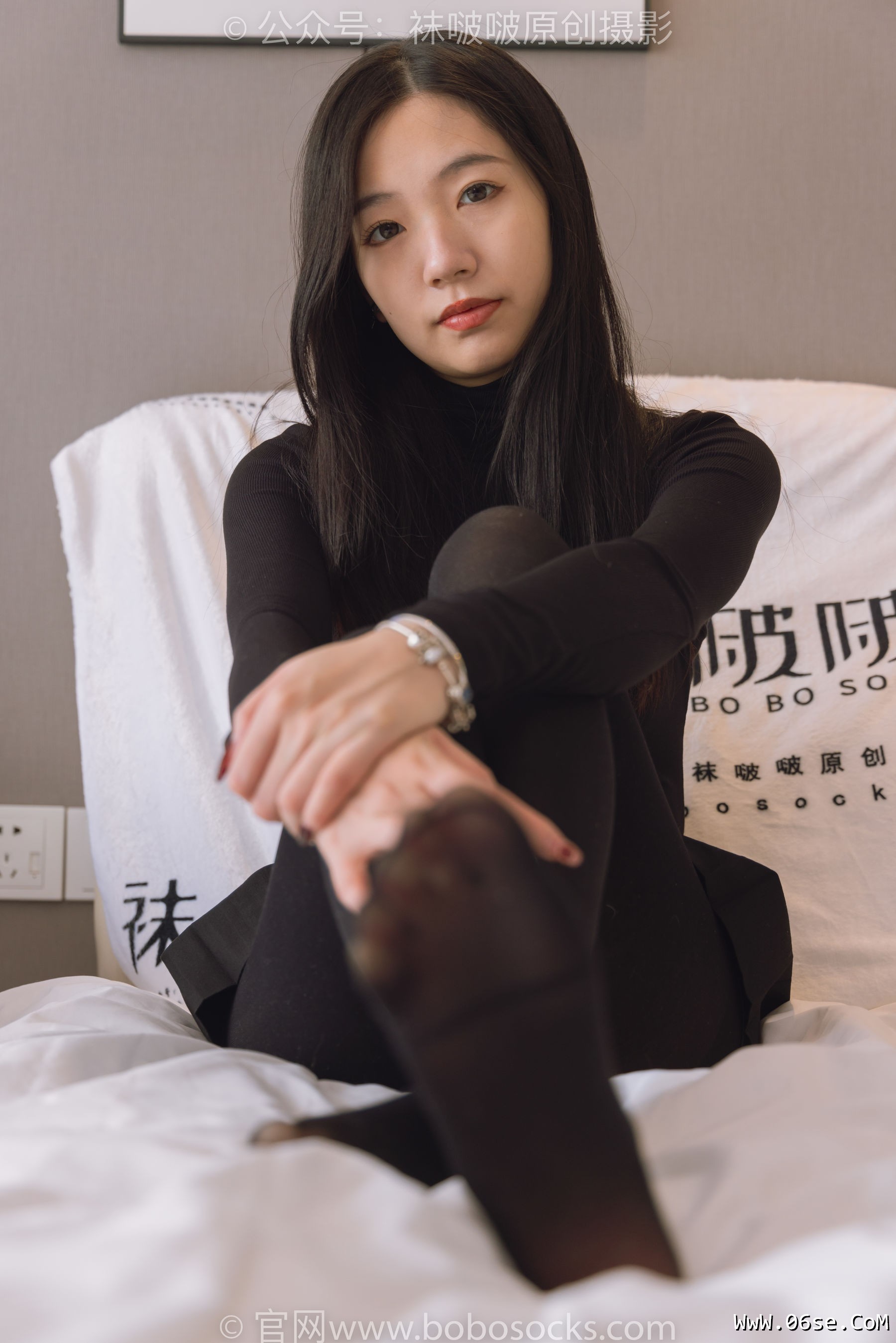 图片[126]-BoBoSocks袜啵啵 No.184 小甜豆-黑皮鞋、厚黑丝[140P]-六色网