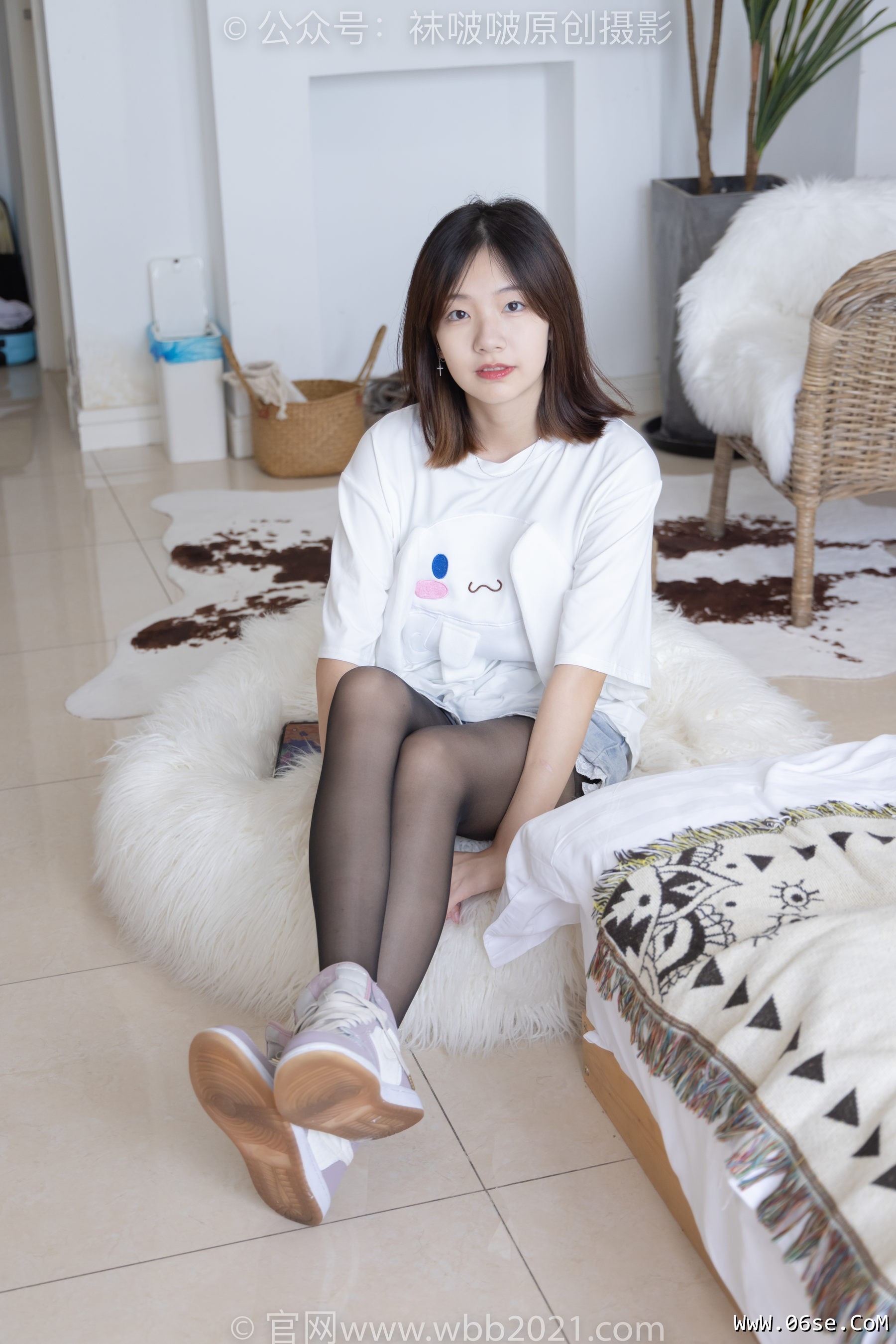 图片[25]-BoBoSocks袜啵啵 No.233 小甜豆-板鞋、黑丝[142P]-六色网