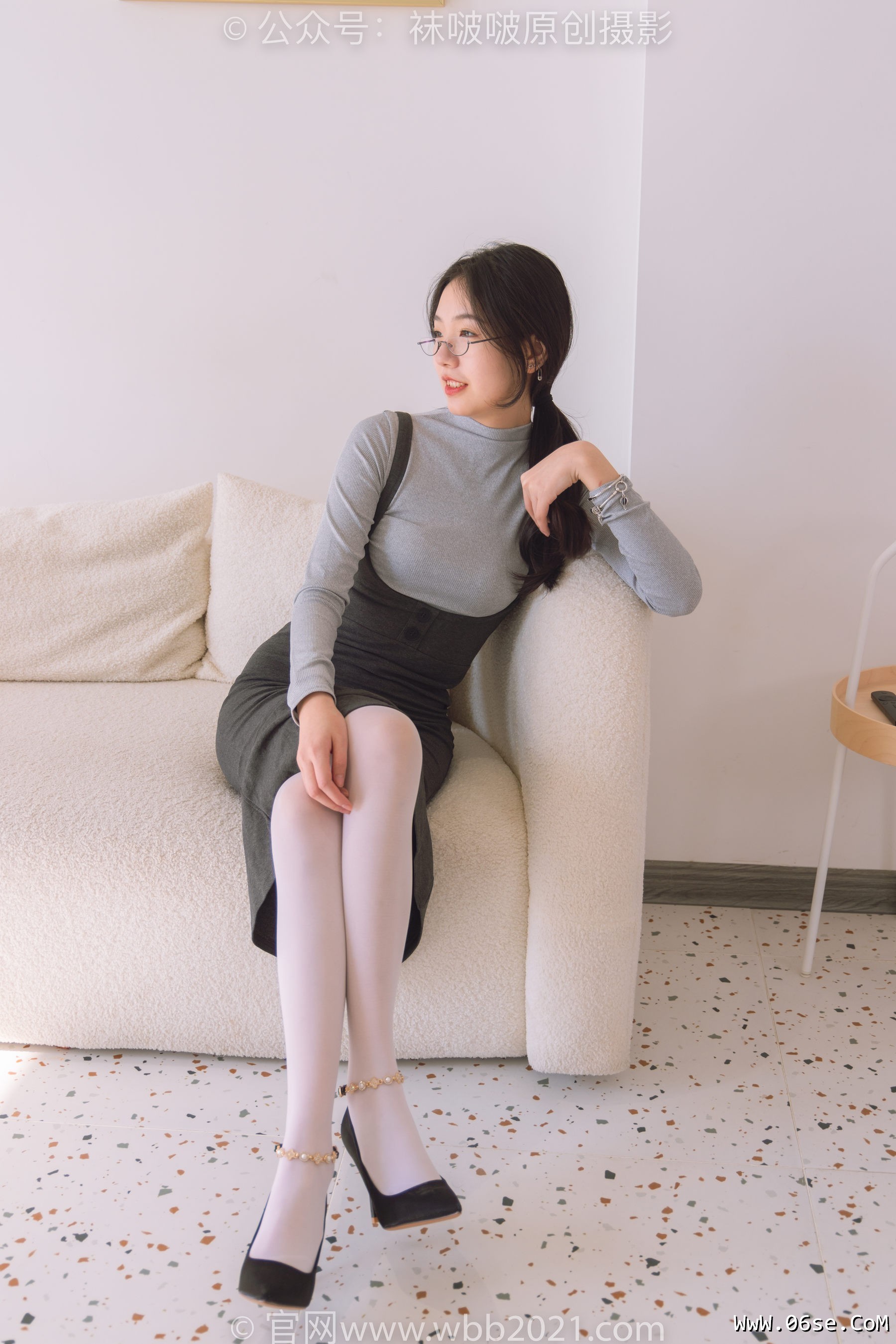 图片[106]-BoBoSocks袜啵啵 No.242 小甜豆-高跟鞋、厚白丝[140P]-六色网