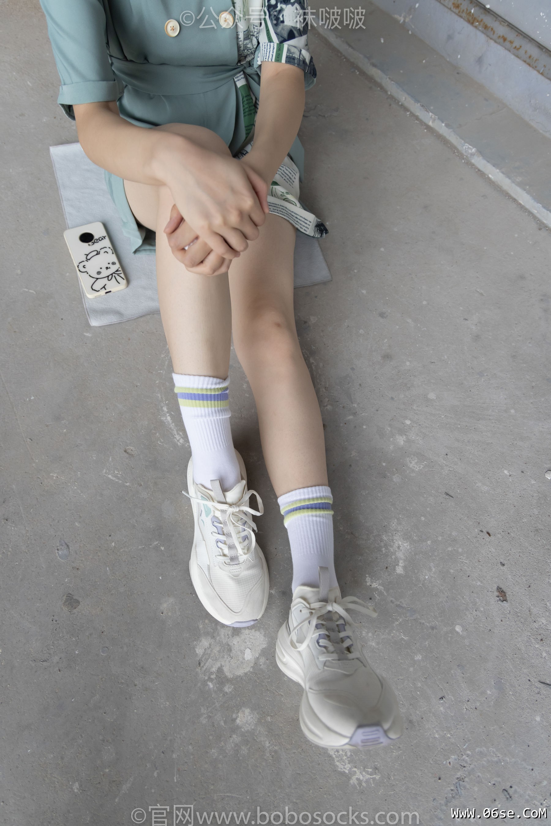 图片[32]-BoBoSocks袜啵啵 No.025 熊熊-安踏运动鞋、白色棉袜、裸足[146P]-六色网