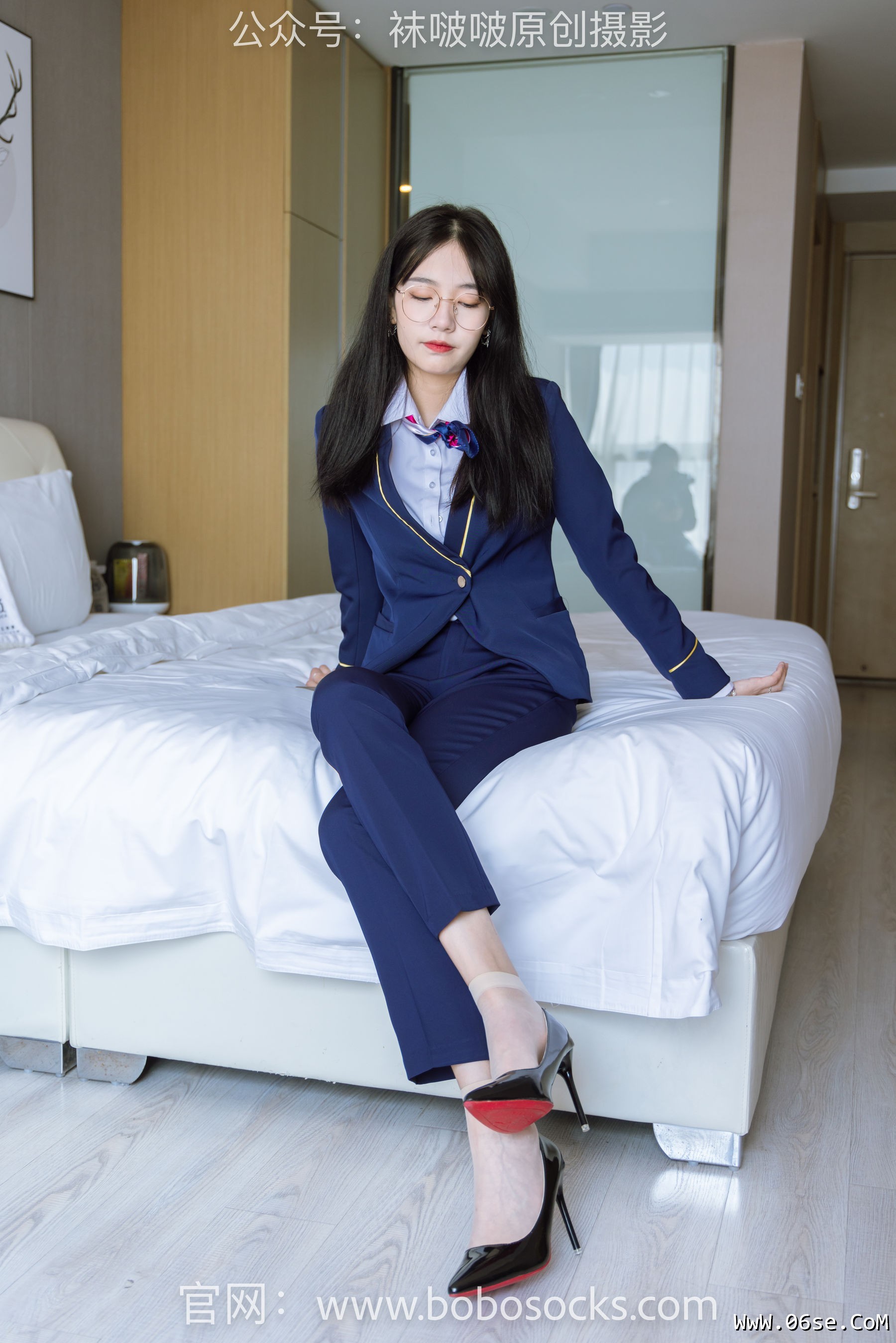 图片[119]-BoBoSocks袜啵啵 No.139 小甜豆-高跟鞋、短肉丝、空姐制服[140P]-六色网