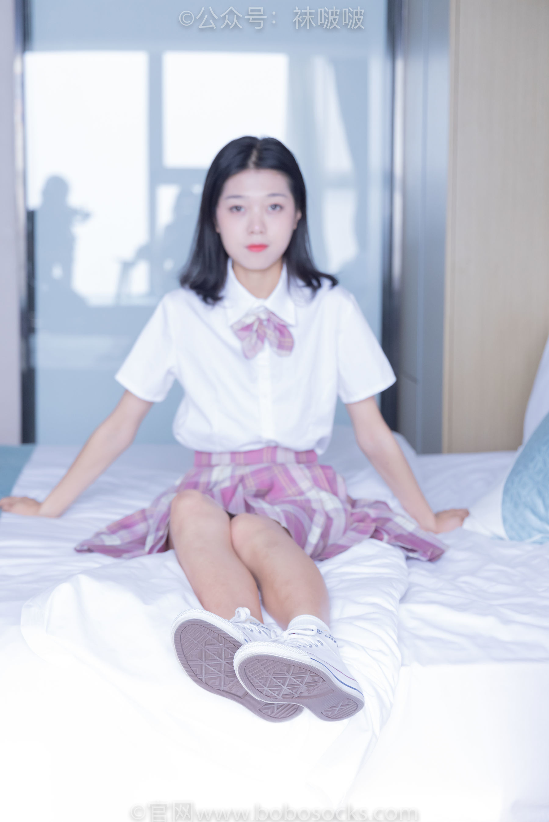 图片[34]-BoBoSocks袜啵啵 No.052 瑶瑶-JK制服、帆布鞋、白棉袜、裸足[133P]-六色网
