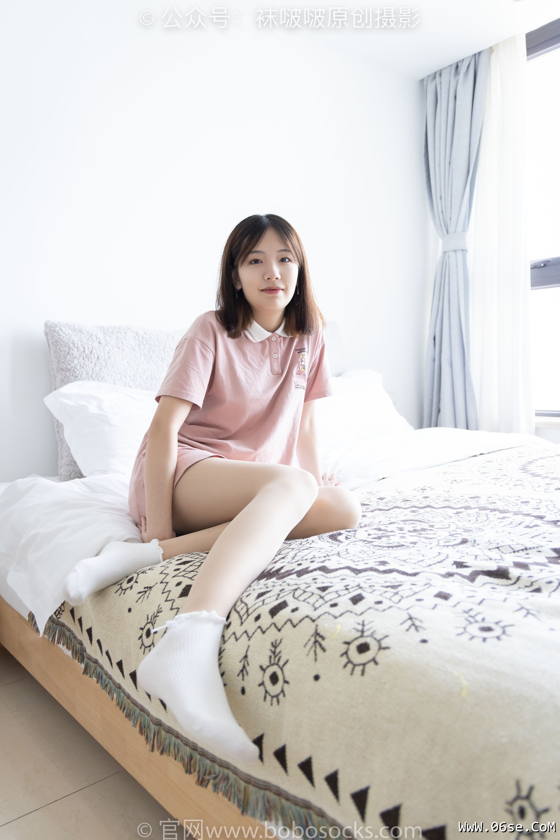 图片[89]-BoBoSocks袜啵啵 No.163 小甜豆-空军一号板鞋、白棉袜、肉丝[135P]-六色网