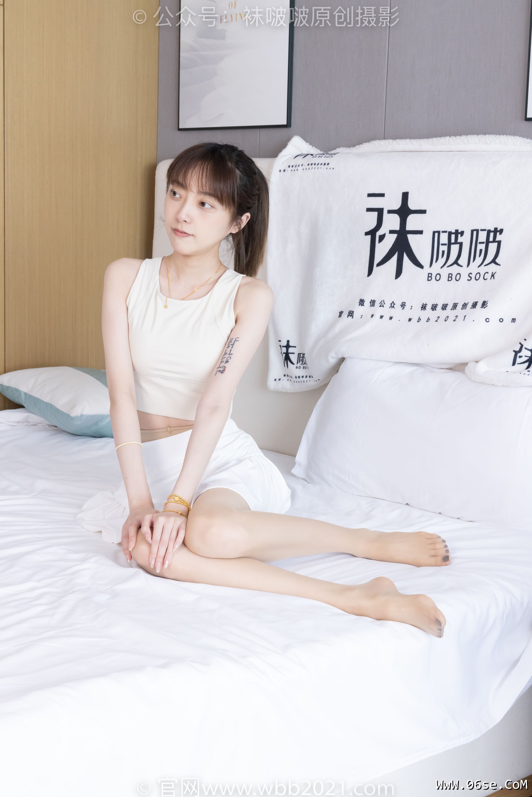 图片[134]-BoBoSocks袜啵啵 No.424 稚予 -运动鞋、白棉袜、肉丝、腰丝[140P]-六色网
