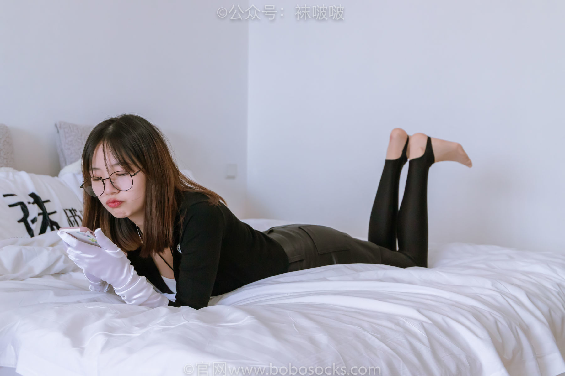 图片[64]-BoBoSocks袜啵啵 No.041 小甜豆-高跟长靴、黑色踩脚裤、肉丝[140P]-六色网