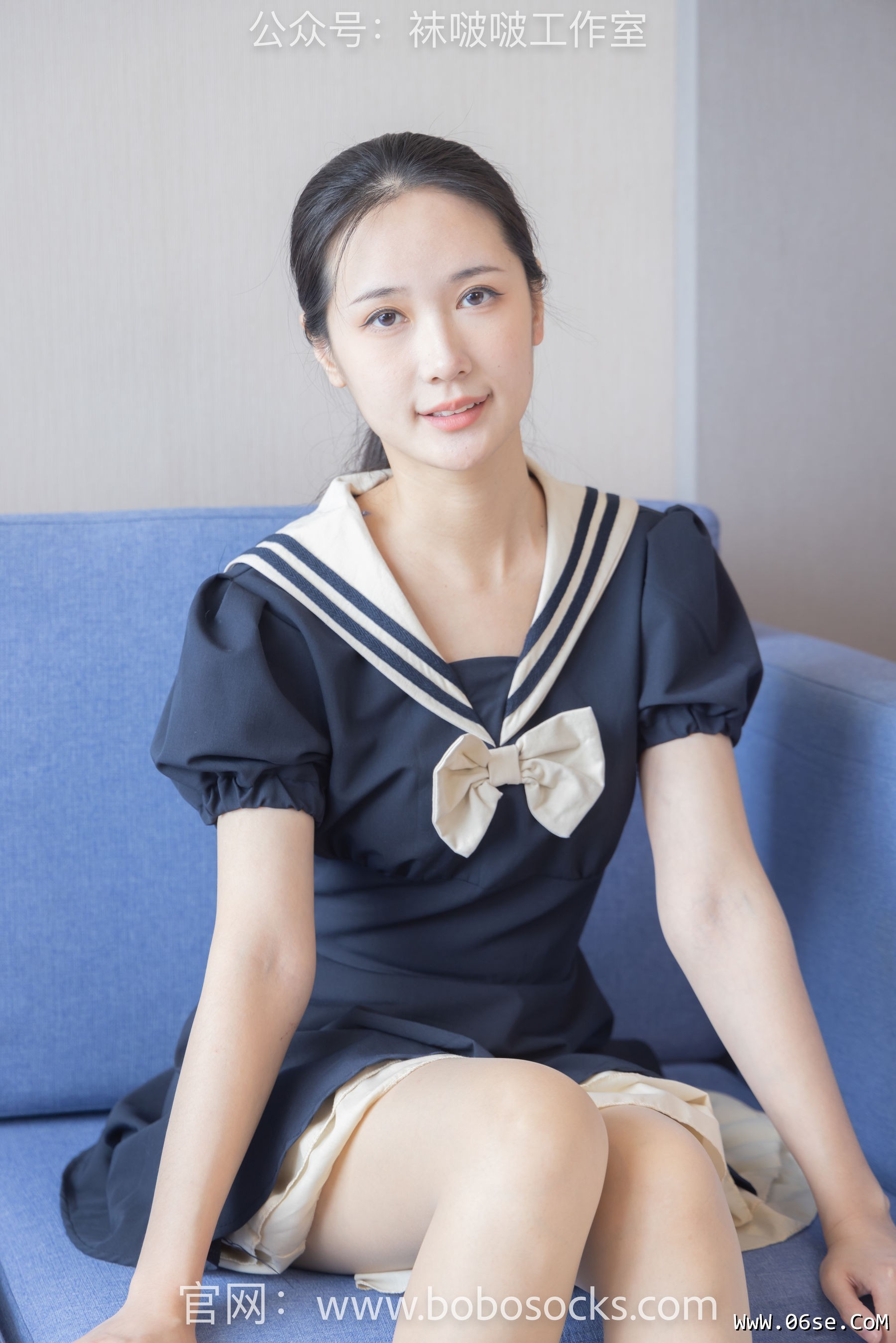 图片[124]-BoBoSocks袜啵啵 No.107 小安-平底鞋、白棉袜、肉丝[140P]-六色网