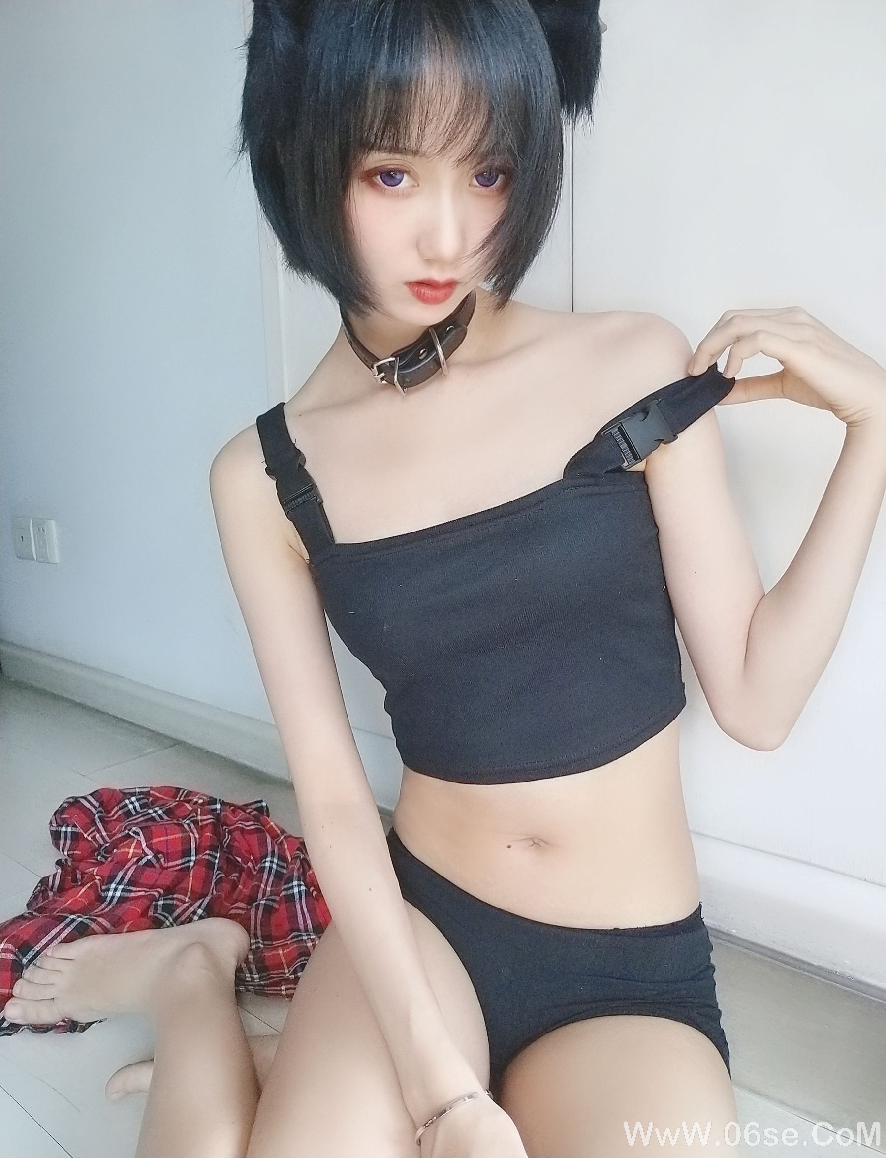 图片[32]-萌系小姐姐木绵绵OwO 不良猫[44P]-六色网