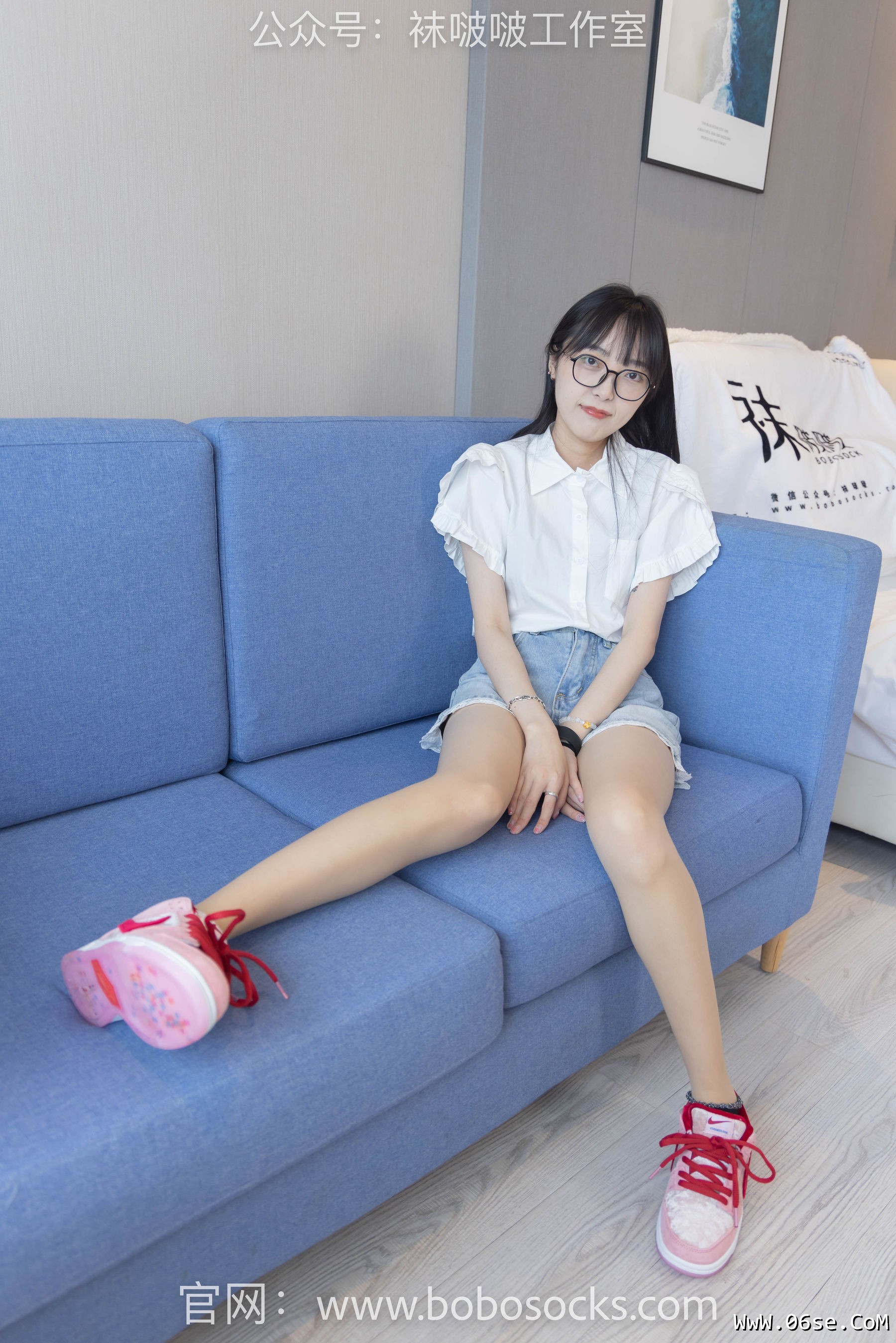 图片[13]-BoBoSocks袜啵啵 No.097 稚予-板鞋、玻璃丝短袜、肉丝[140P]-六色网