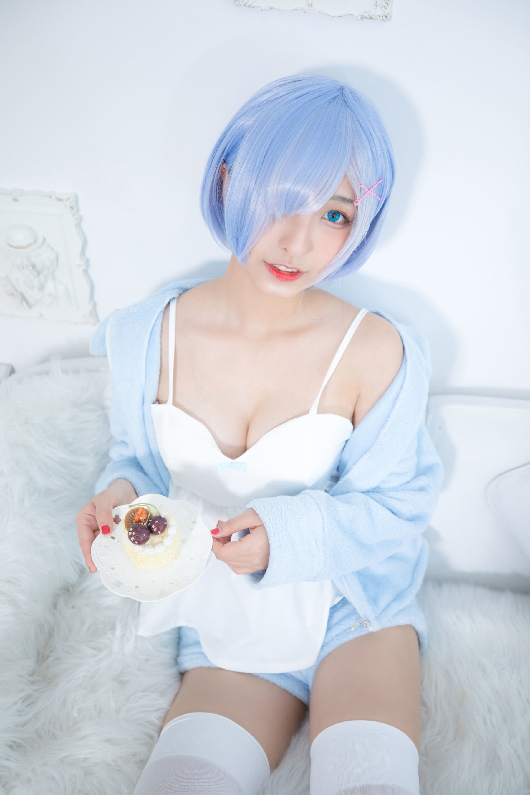 二次元美女古川kagura 蕾姆[100P]-六色网