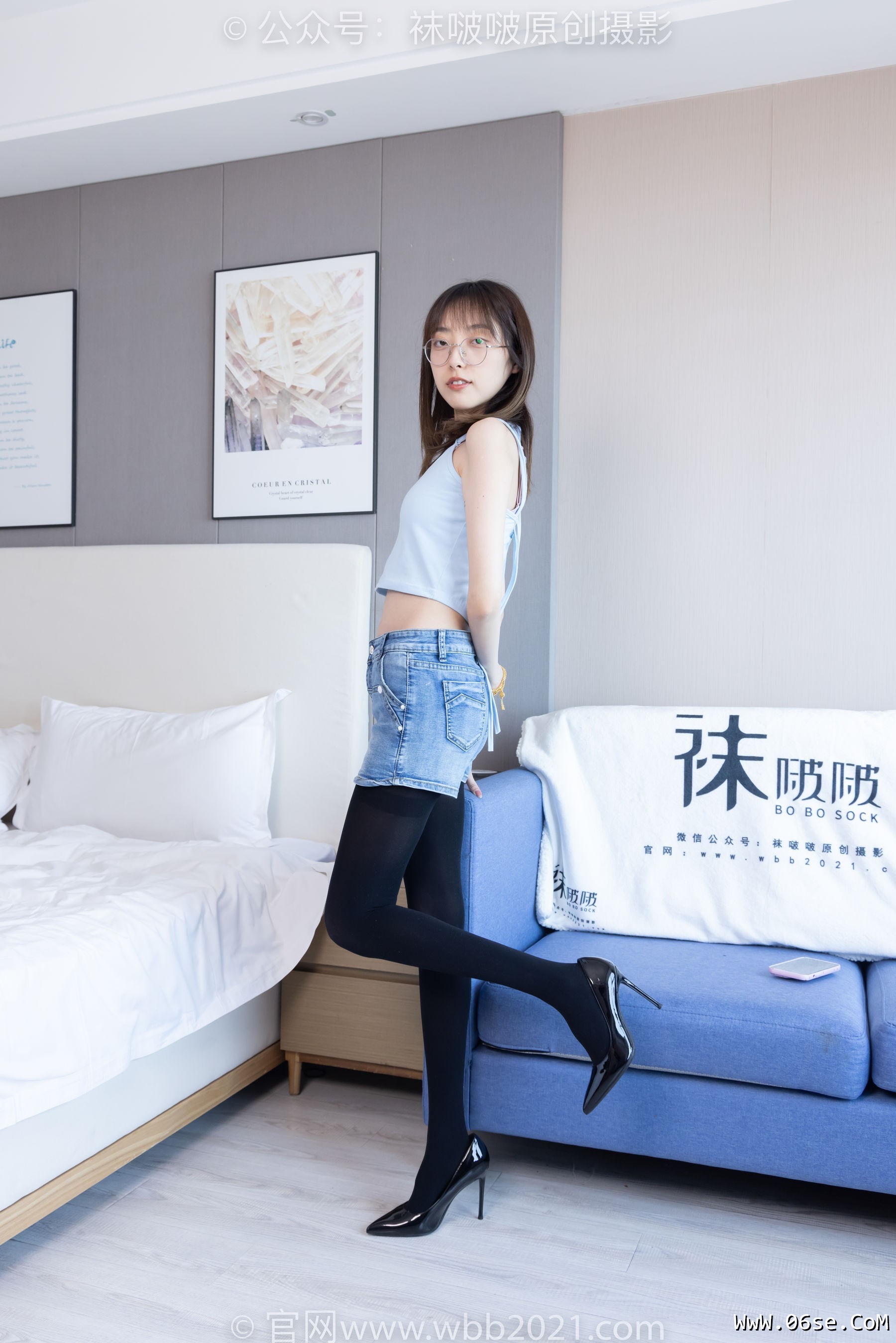图片[104]-BoBoSocks袜啵啵 No.385 稚予 -高跟鞋、皮鞋、运动鞋、厚黑丝[180P]-六色网