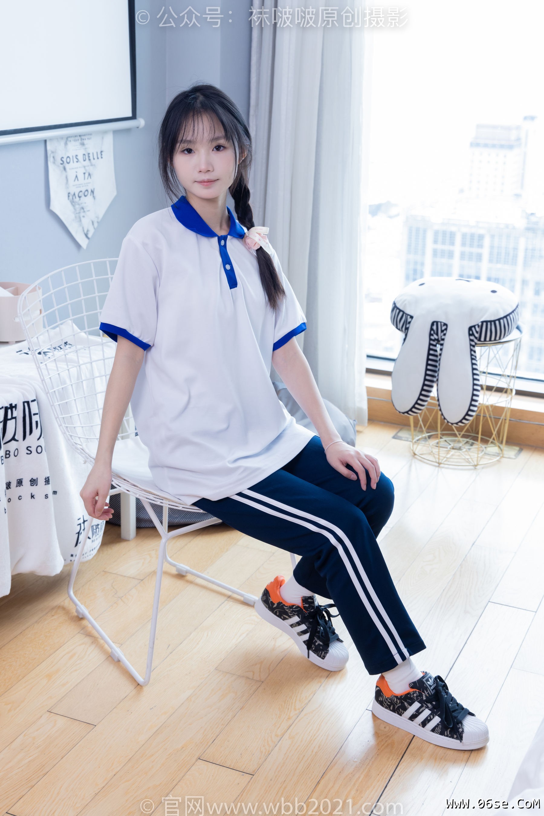 图片[61]-BoBoSocks袜啵啵 No.366 甜甜圈 -三双板鞋、白棉袜、短白丝[150P]-六色网