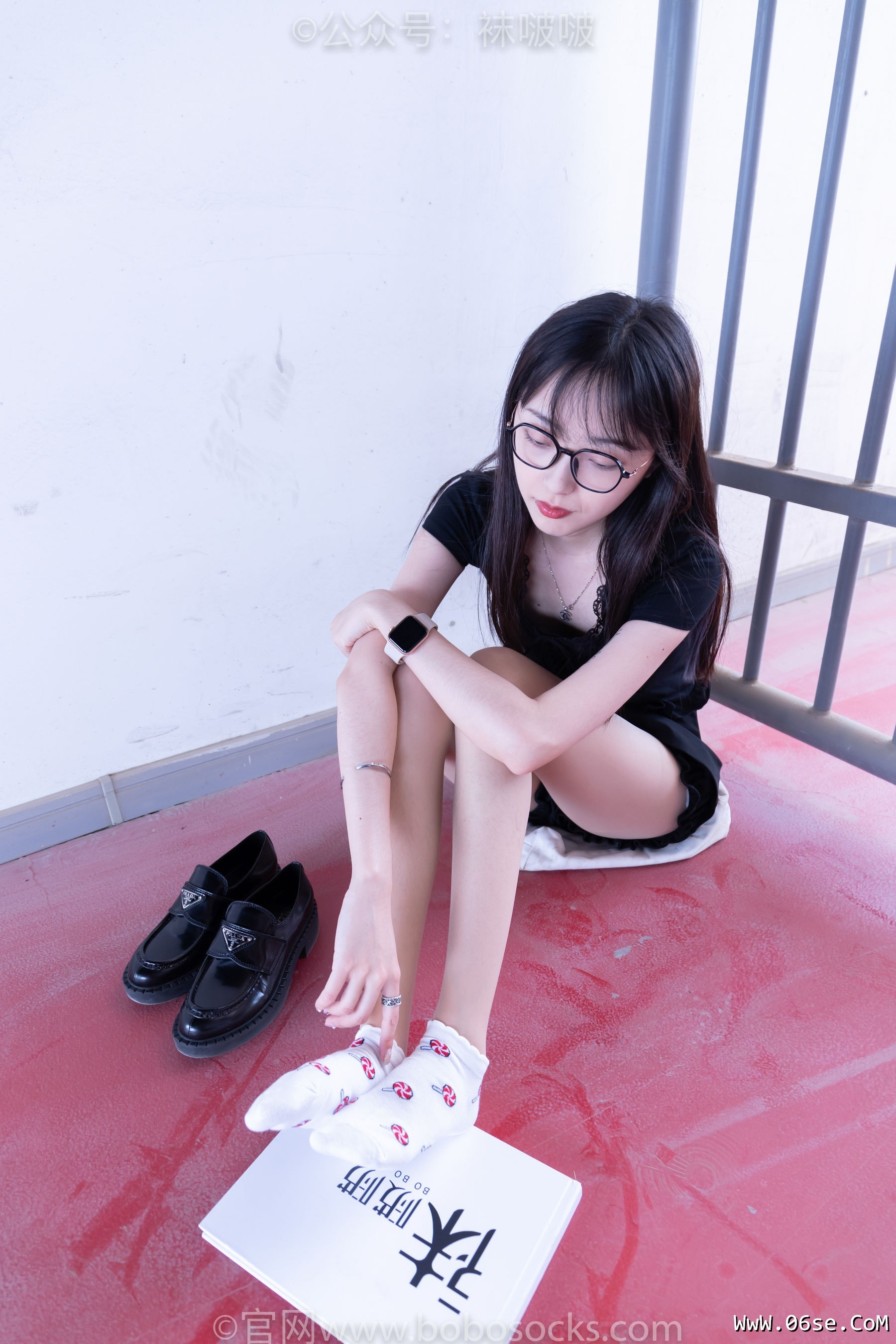 图片[70]-BoBoSocks袜啵啵 No.030 稚予- 皮鞋、短白棉袜、肉丝[141P]-六色网