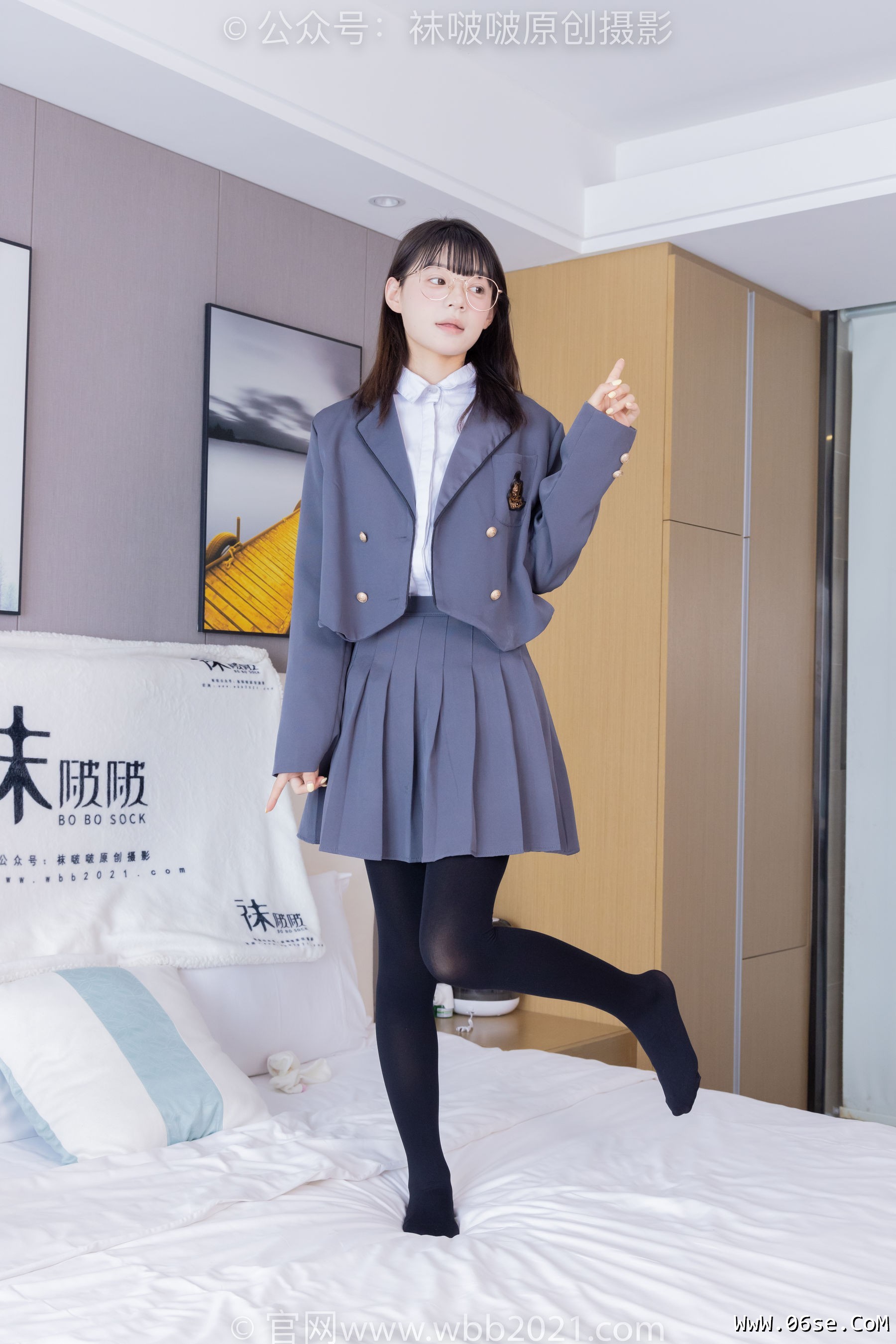 图片[92]-BoBoSocks袜啵啵 No.402 糯米 -皮鞋、厚黑丝、学院jk[140P]-六色网