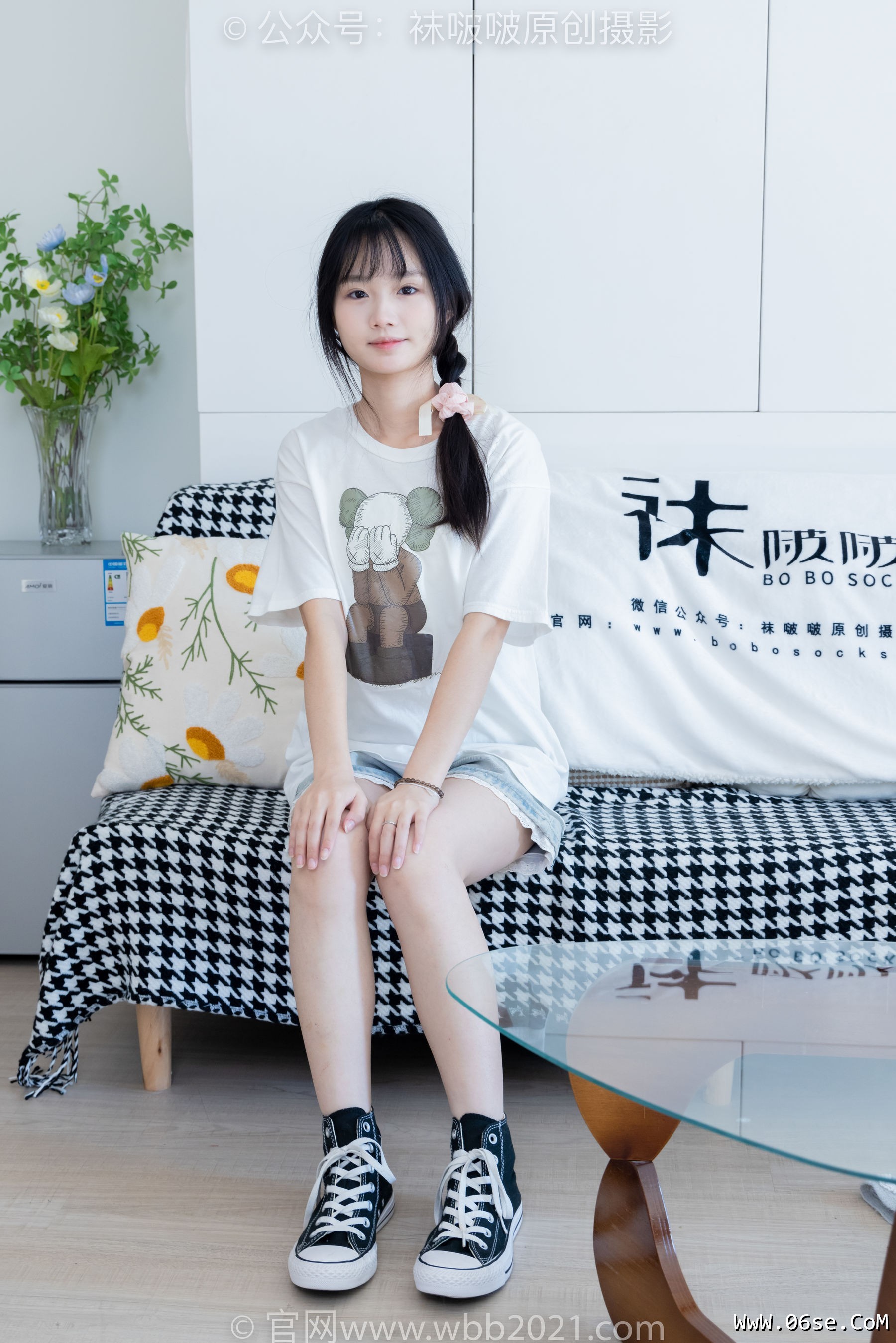 BoBoSocks袜啵啵 No.331 甜甜圈 -板鞋、白棉袜、裸足[144P]-六色网