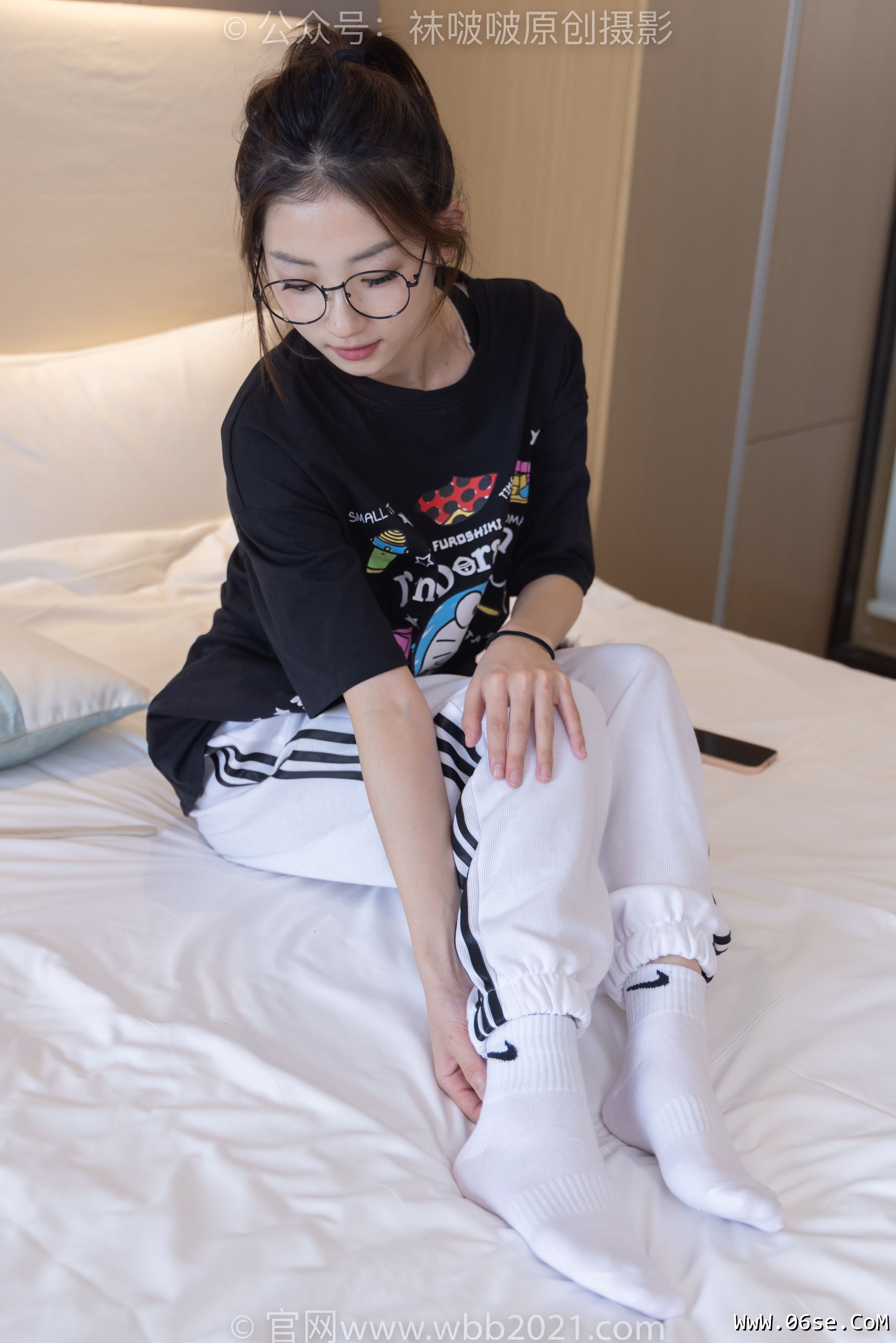 图片[112]-BoBoSocks袜啵啵 No.382 小沫 -板鞋、白棉袜[143P]-六色网