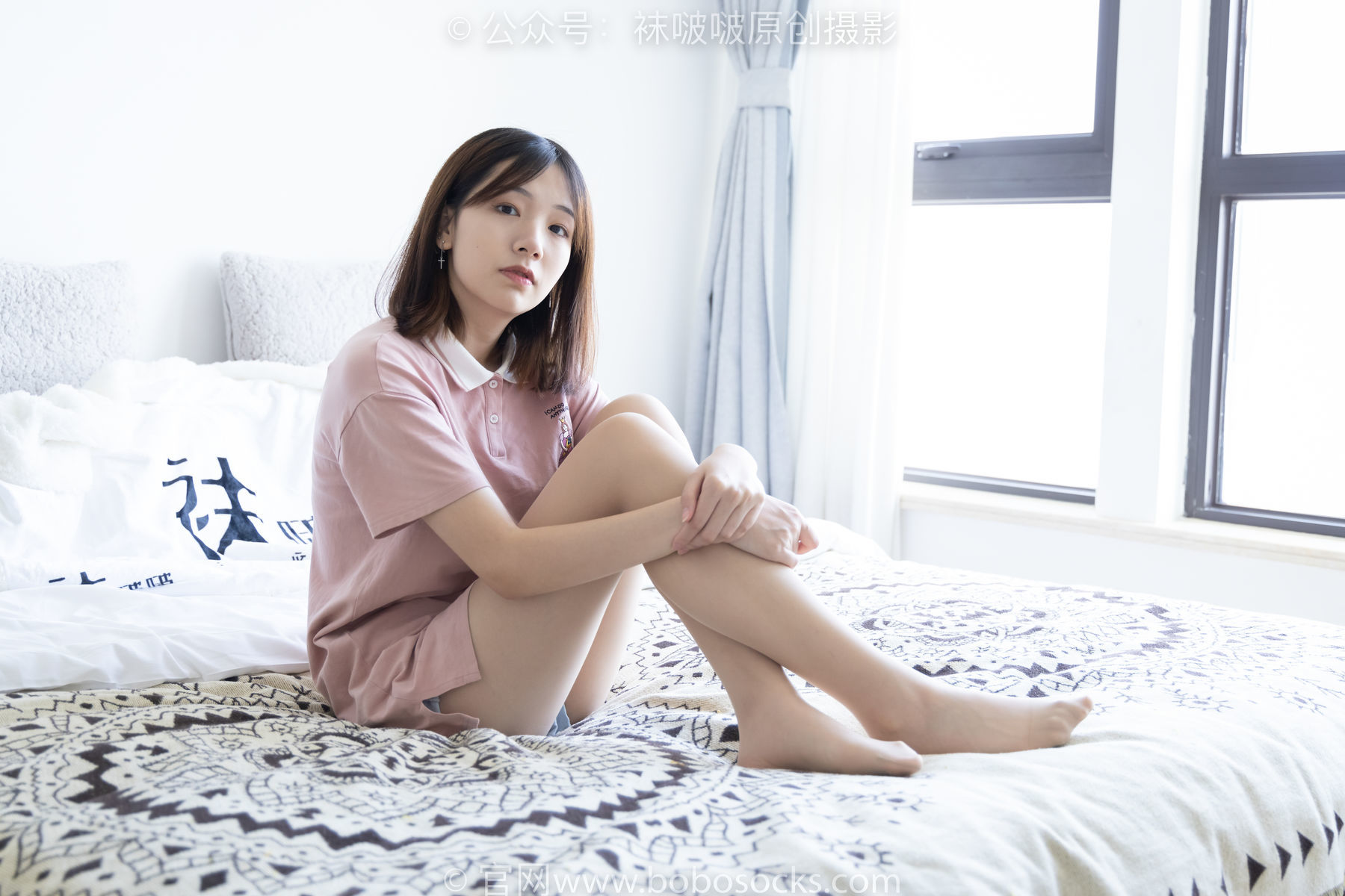 图片[4]-BoBoSocks袜啵啵 No.163 小甜豆-空军一号板鞋、白棉袜、肉丝[135P]-六色网