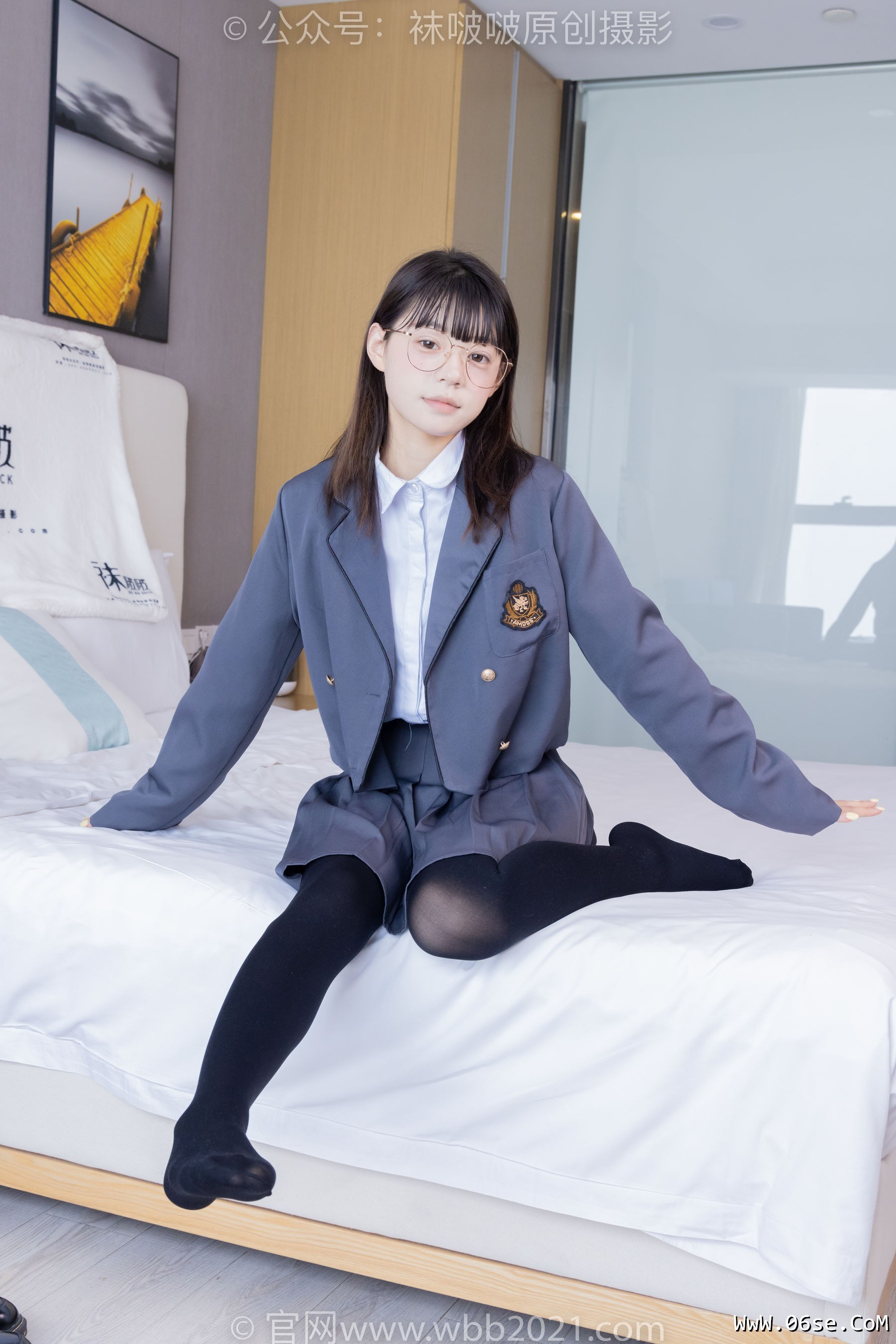 图片[38]-BoBoSocks袜啵啵 No.402 糯米 -皮鞋、厚黑丝、学院jk[140P]-六色网