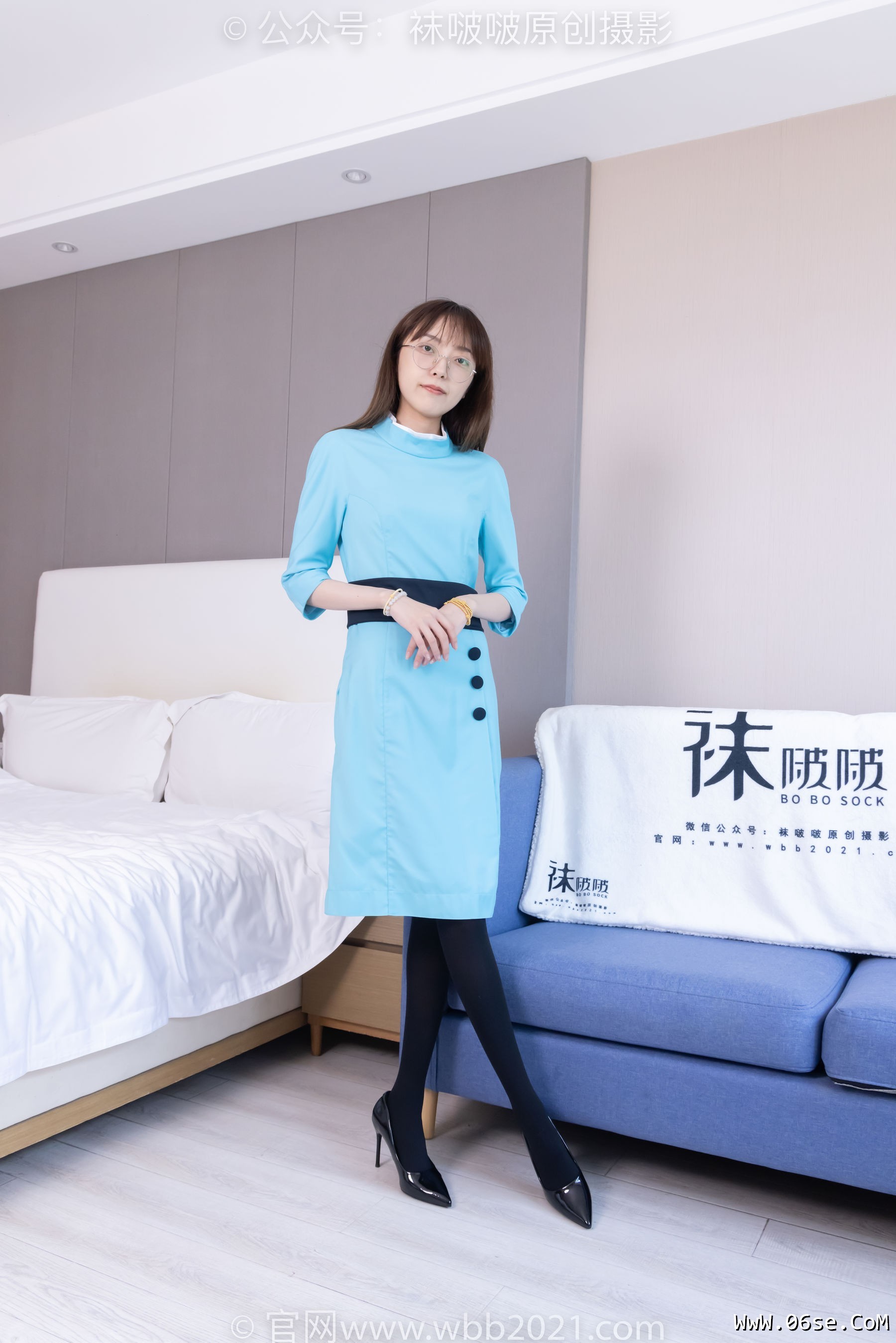 图片[168]-BoBoSocks袜啵啵 No.440 稚予 -高跟鞋、厚黑丝、空姐制服[200P]-六色网