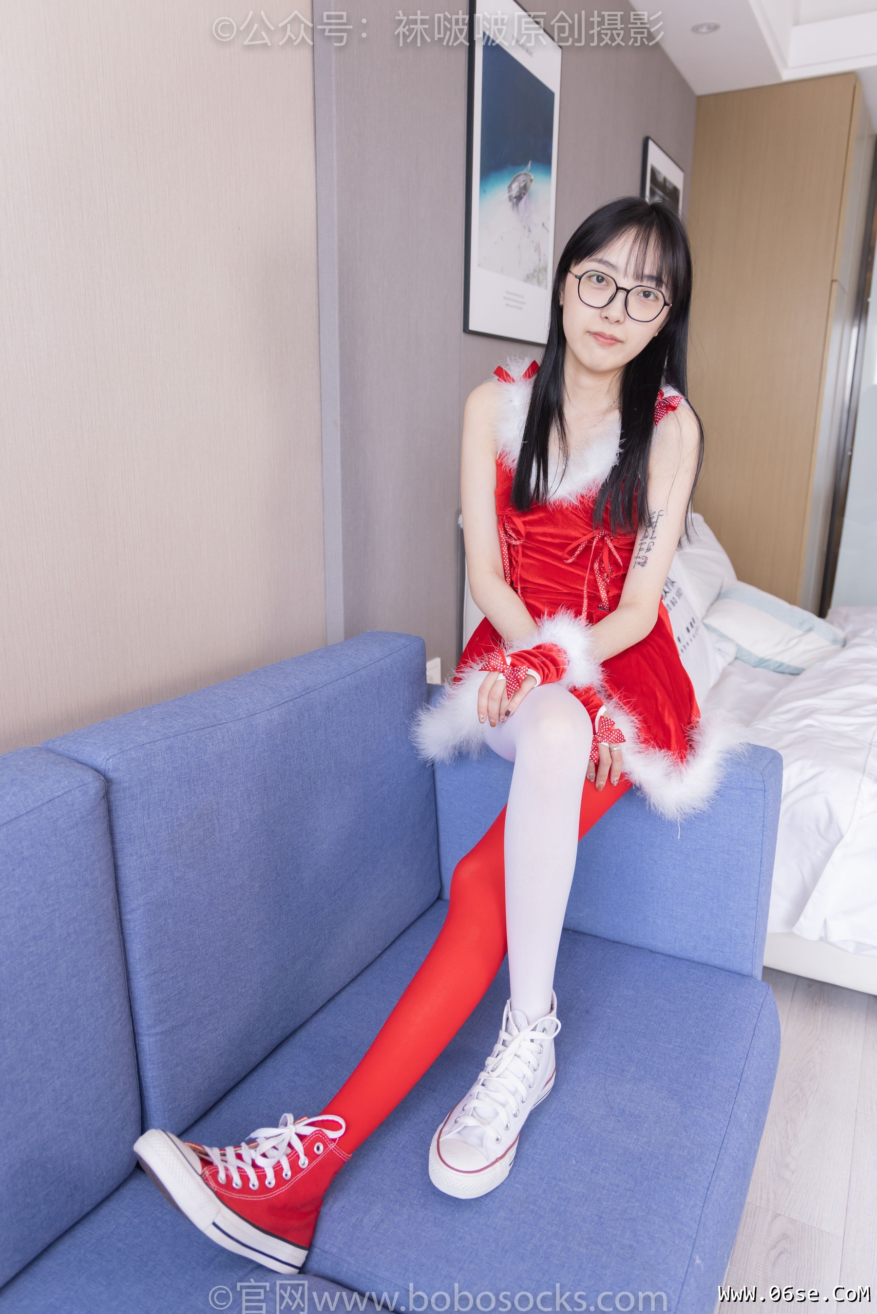 图片[45]-BoBoSocks袜啵啵 No.152 稚予-圣诞服、帆布鞋、厚白丝、厚红丝[135P]-六色网