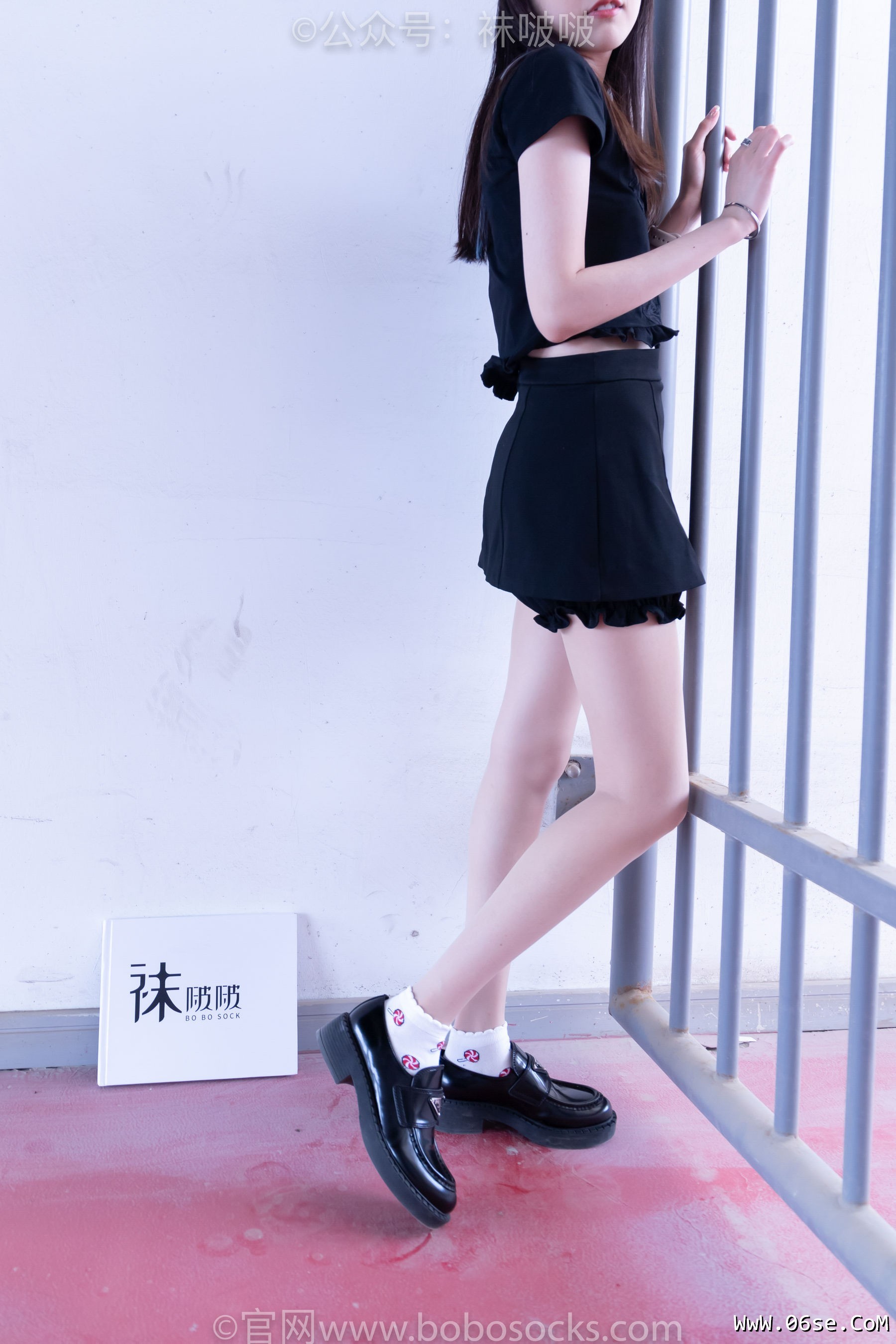 图片[14]-BoBoSocks袜啵啵 No.030 稚予- 皮鞋、短白棉袜、肉丝[141P]-六色网