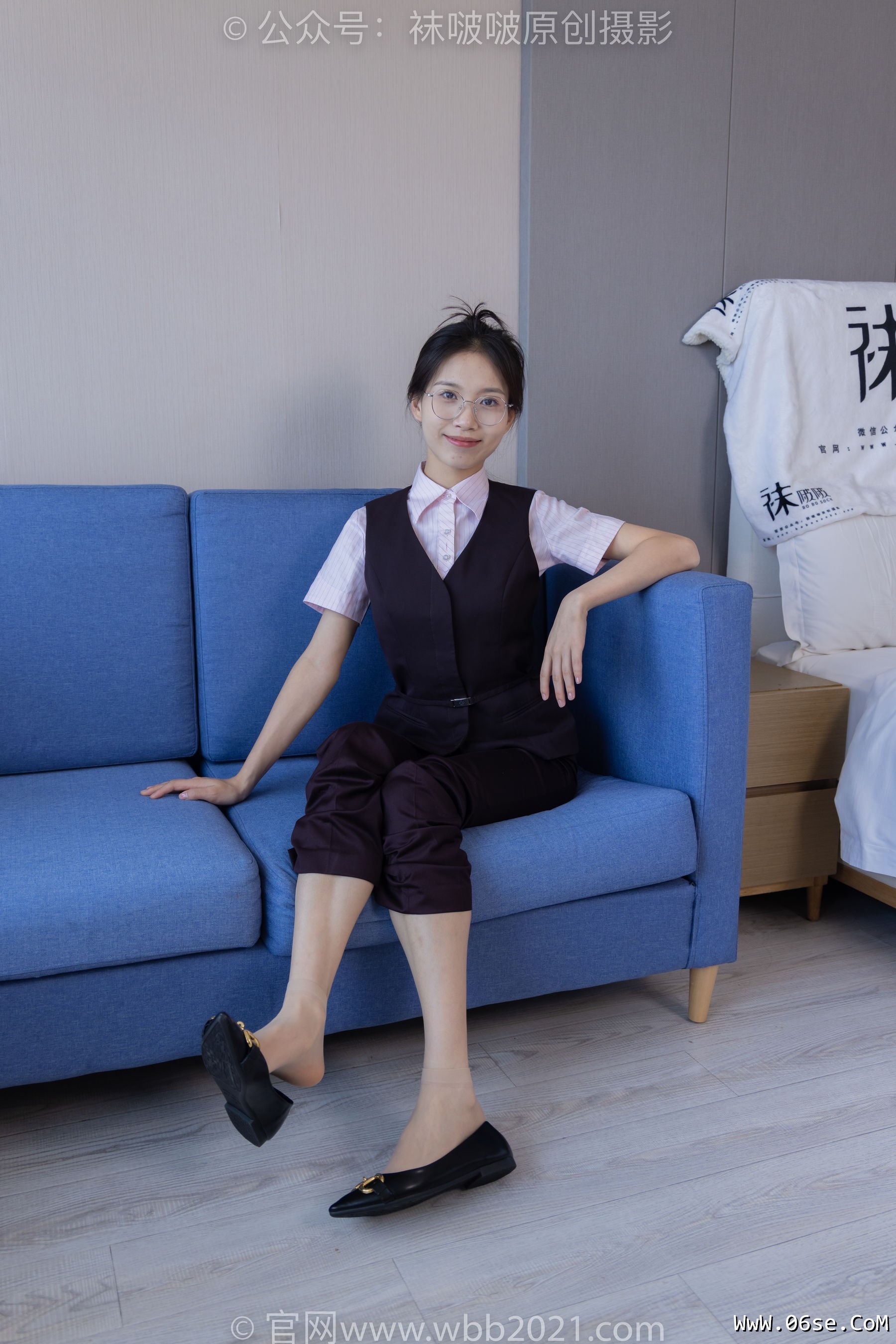 图片[88]-BoBoSocks袜啵啵 No.271 芝士 -平底鞋、短肉丝、银行制服[146P]-六色网