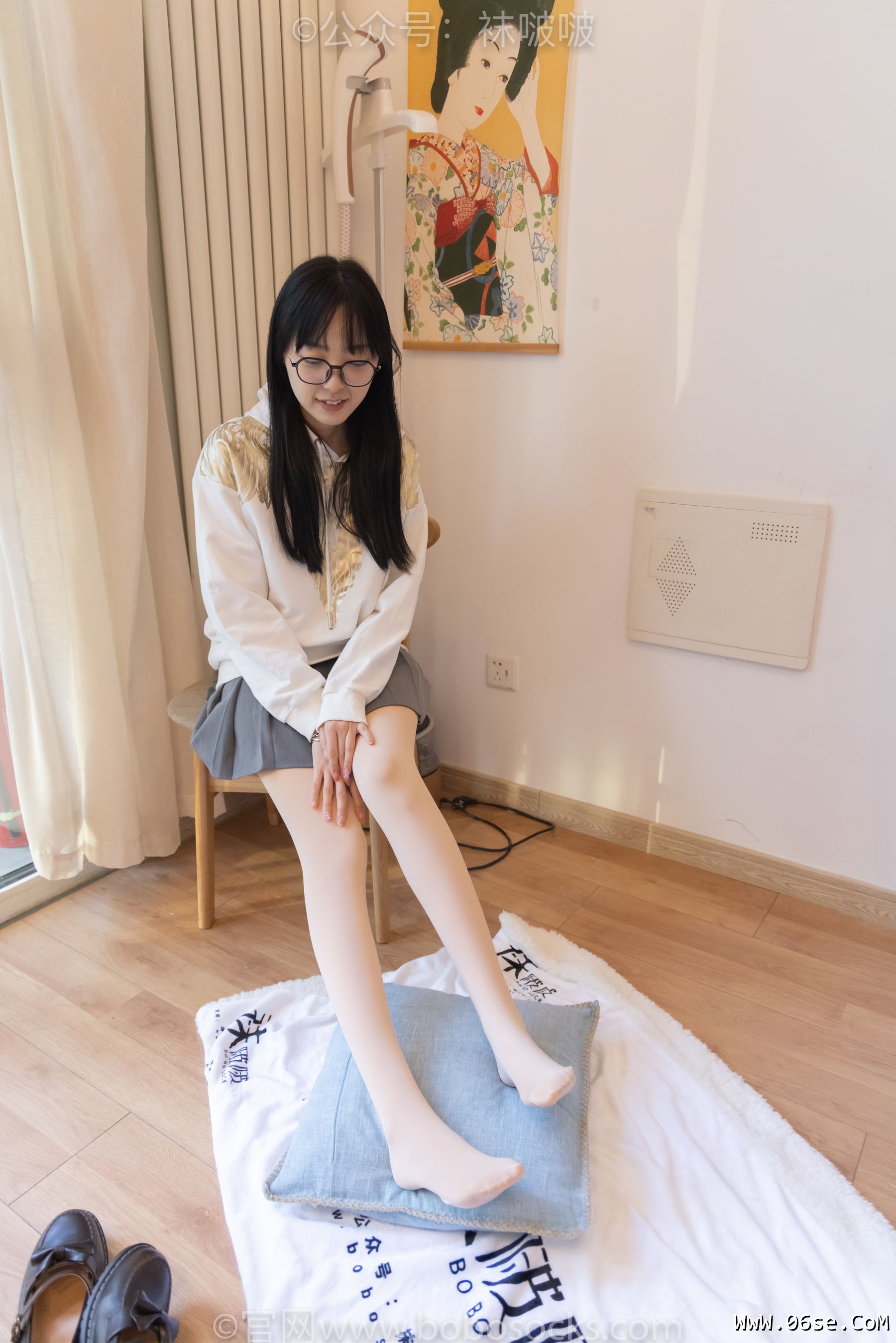 图片[126]-BoBoSocks袜啵啵 No.047 稚予-皮鞋、厚肉丝[131P]-六色网