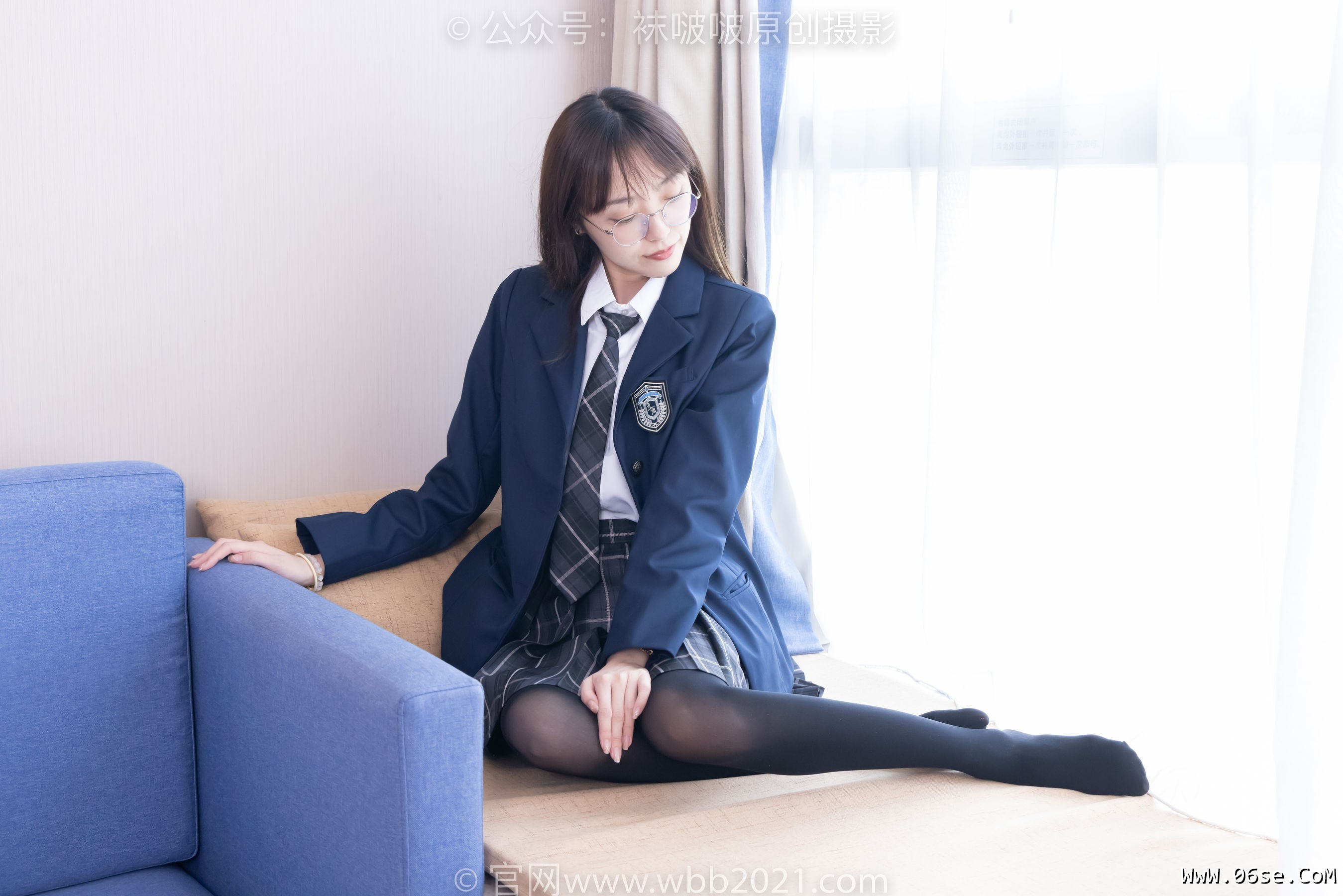 图片[161]-BoBoSocks袜啵啵 No.432 稚予 -皮鞋、厚黑丝、jk制服[184P]-六色网
