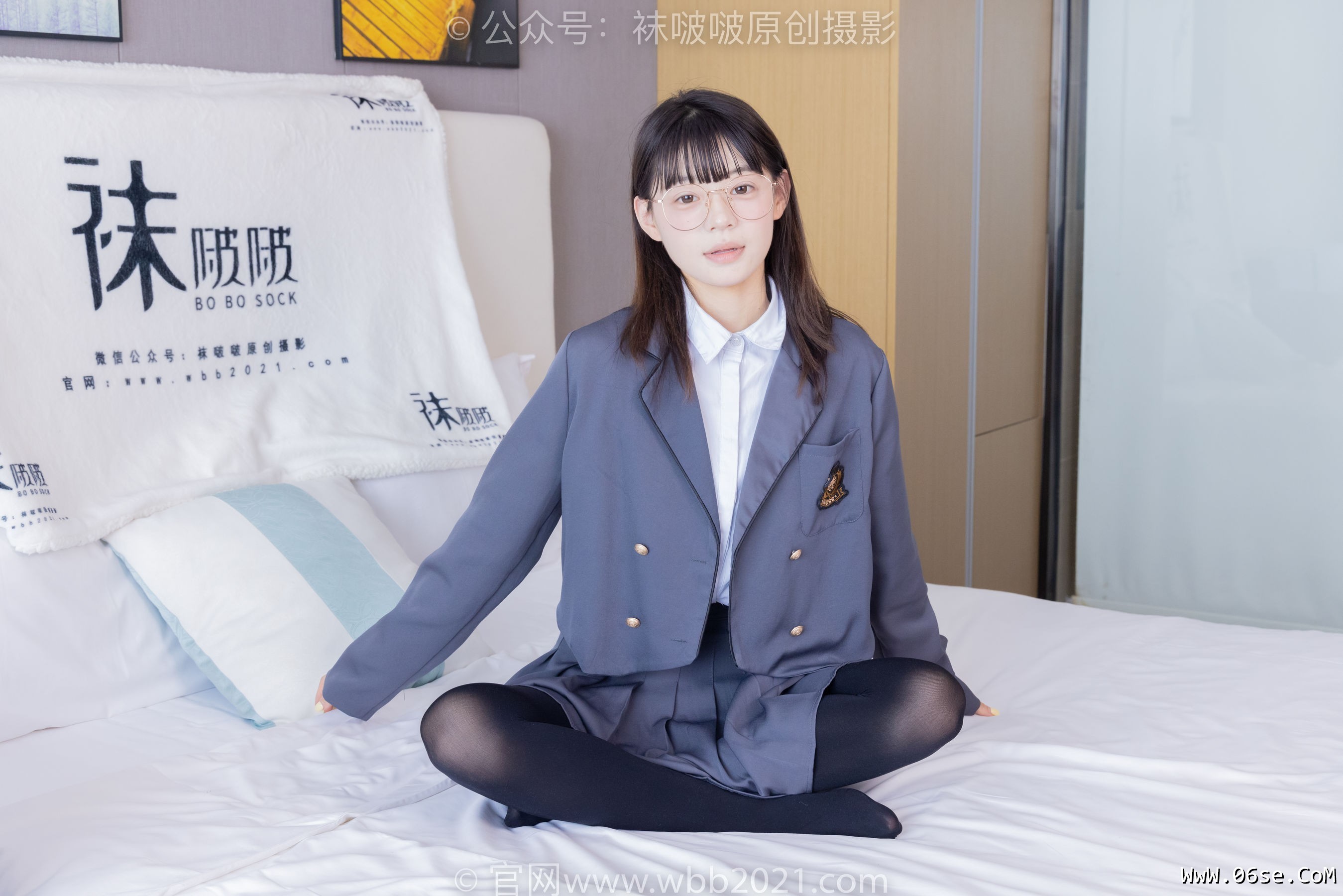 图片[12]-BoBoSocks袜啵啵 No.402 糯米 -皮鞋、厚黑丝、学院jk[140P]-六色网