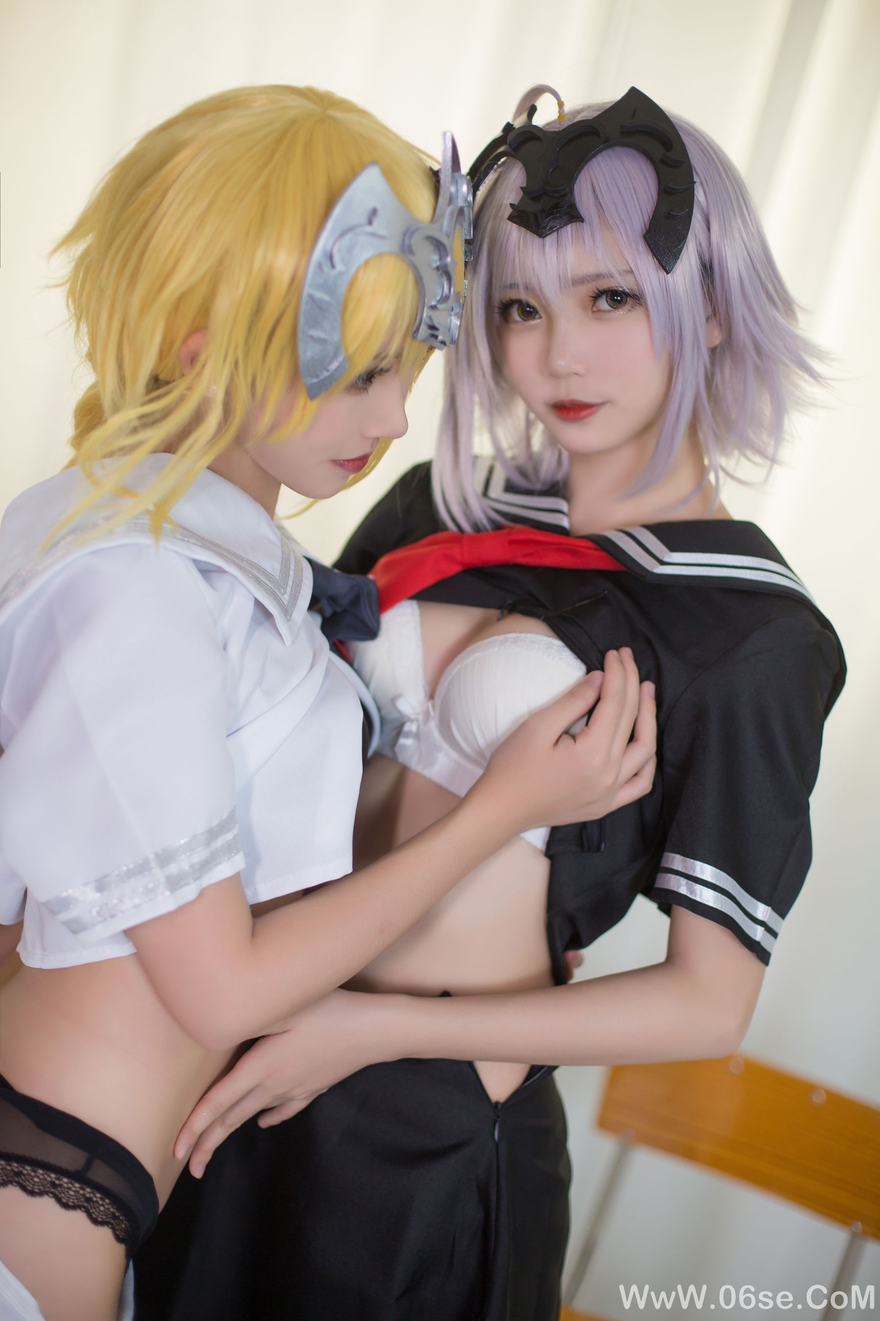 图片[24]-超人气Coser鳗鱼霏儿&大肉丸Amiee 贞德[58P]-六色网