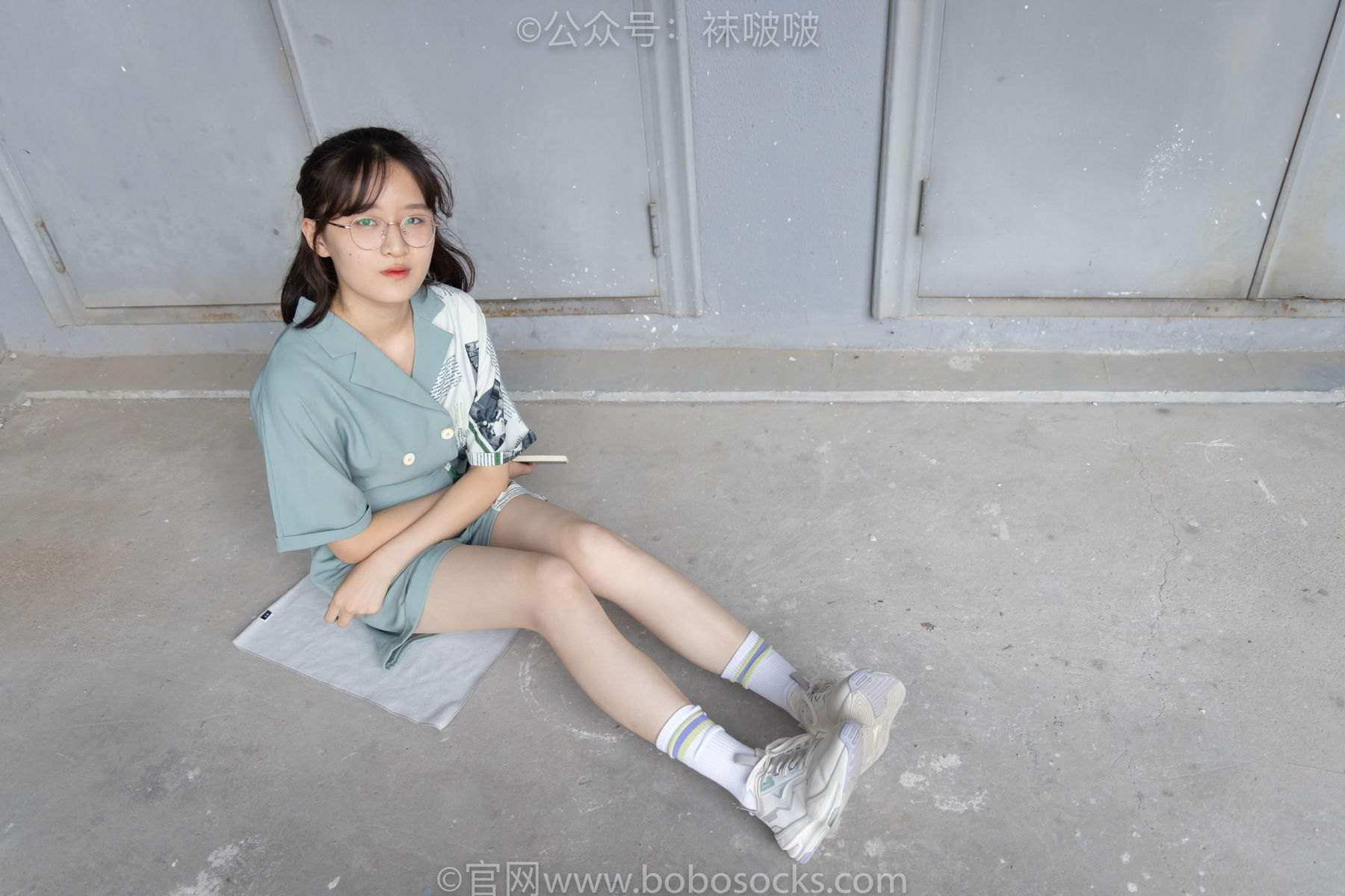 图片[23]-BoBoSocks袜啵啵 No.025 熊熊-安踏运动鞋、白色棉袜、裸足[146P]-六色网