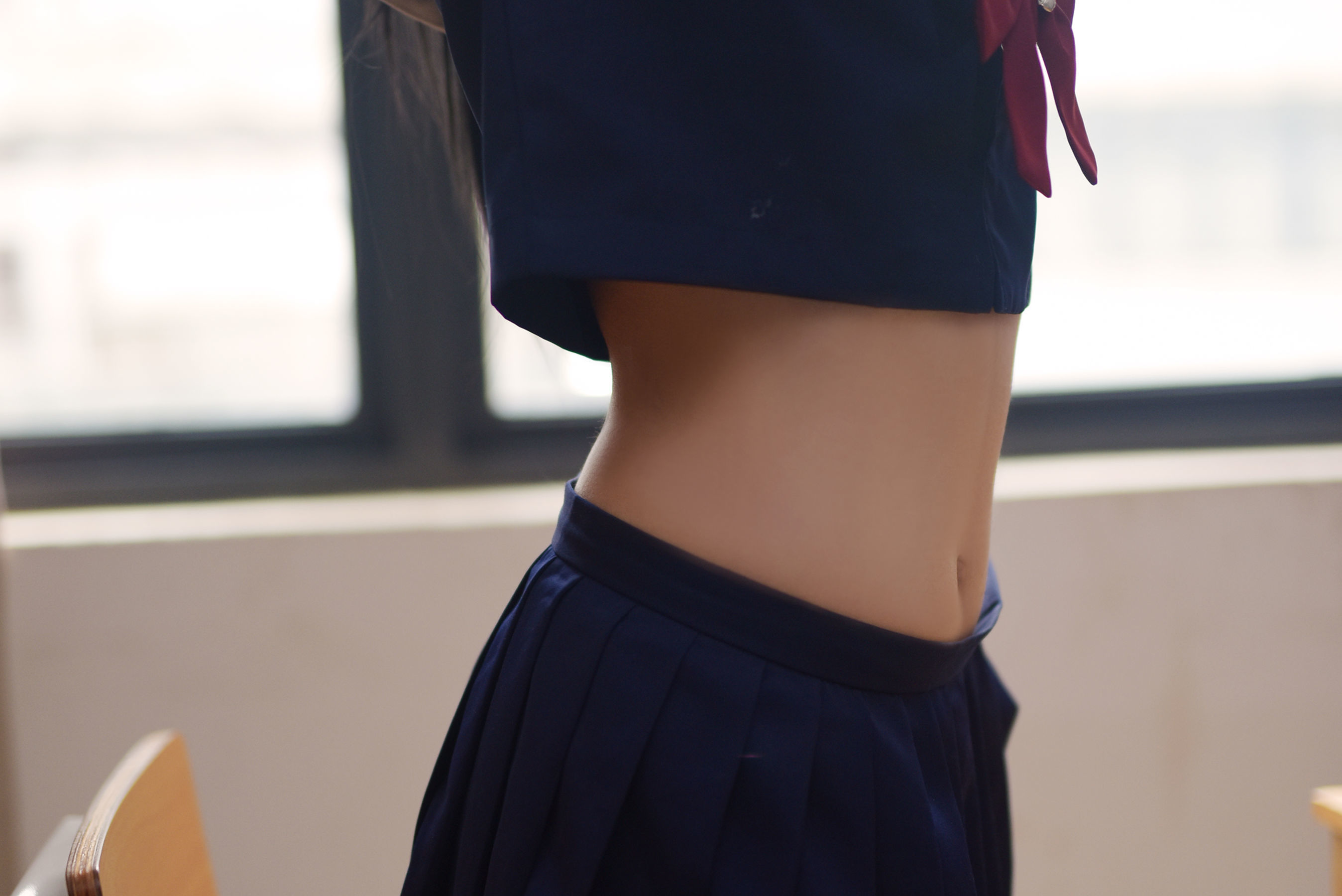 图片[4]-动漫博主九曲Jean JK露脐制服[30P]-六色网