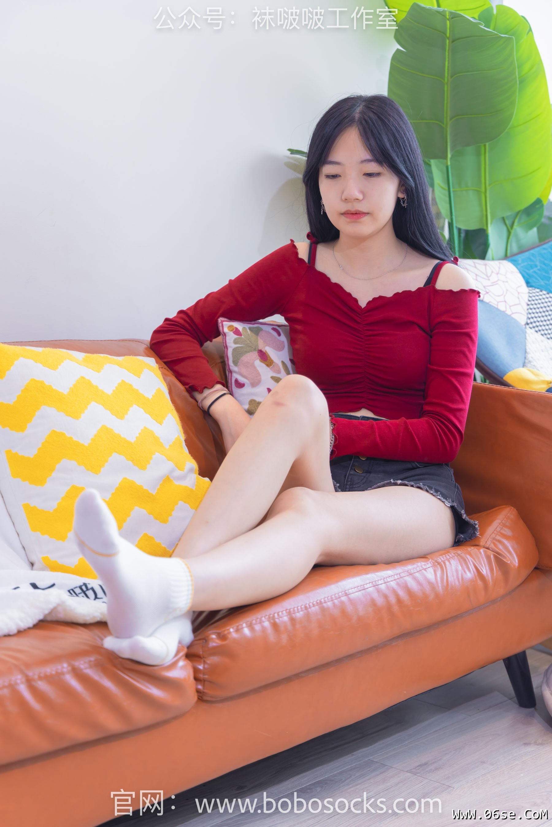 图片[6]-BoBoSocks袜啵啵 No.120 小甜豆-高跟长靴、白棉袜、裸足[170P]-六色网
