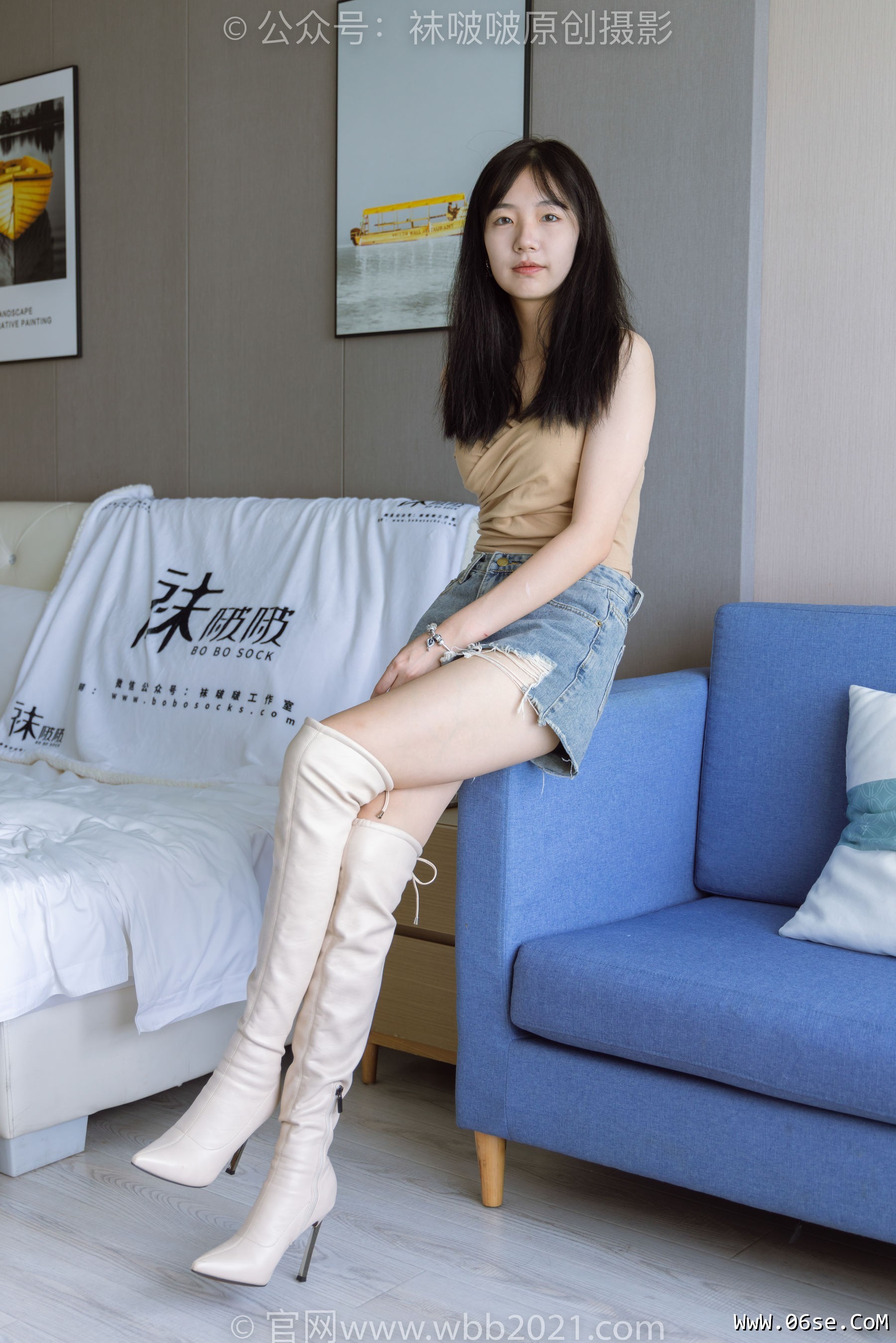 图片[68]-BoBoSocks袜啵啵 No.441 小甜豆 -高跟长靴、白棉袜、裸足[179P]-六色网