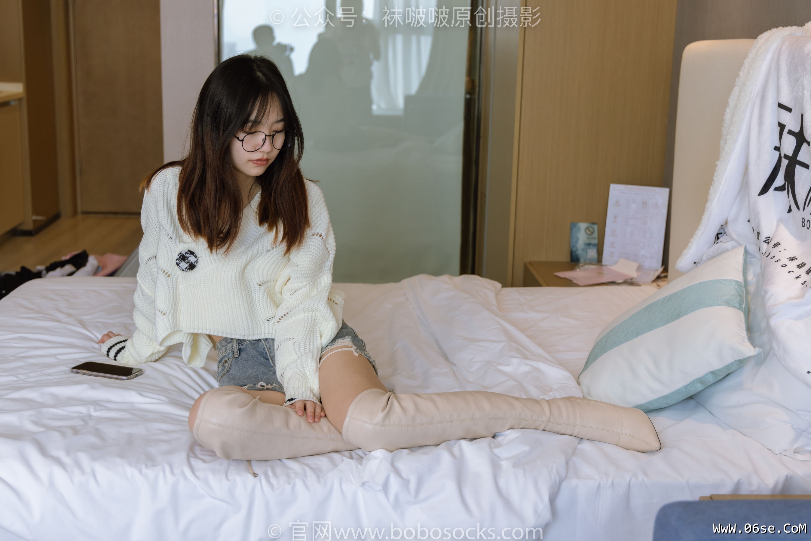 图片[143]-BoBoSocks袜啵啵 No.222 小甜豆-长靴、白棉袜、裸足[180P]-六色网