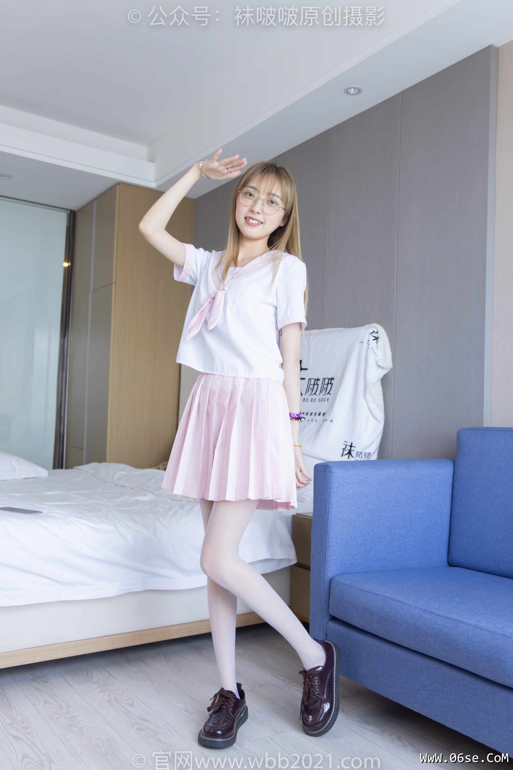 图片[144]-BoBoSocks袜啵啵 No.238 稚予-皮鞋、白丝、JK制服[153P]-六色网