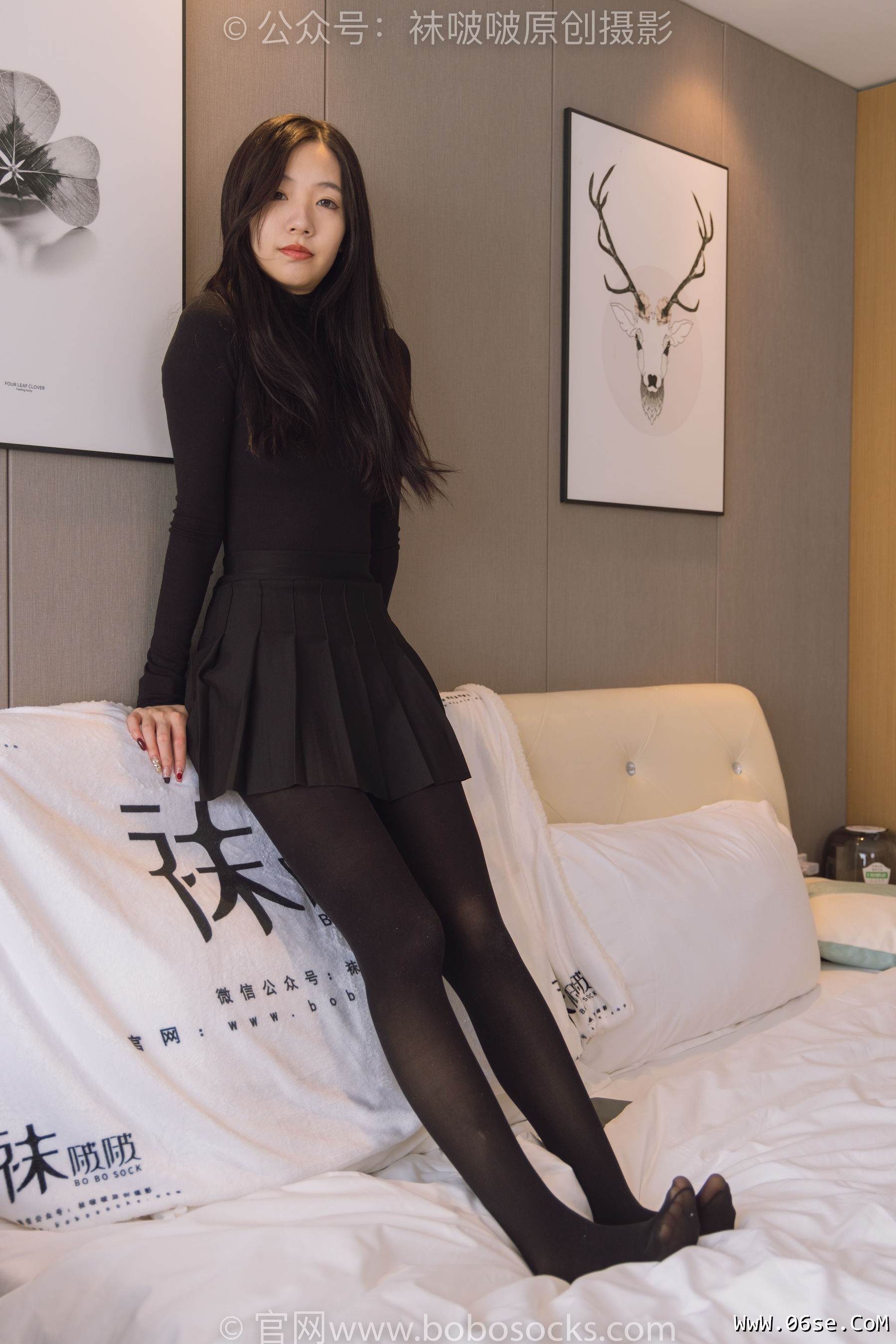 图片[32]-BoBoSocks袜啵啵 No.184 小甜豆-黑皮鞋、厚黑丝[140P]-六色网
