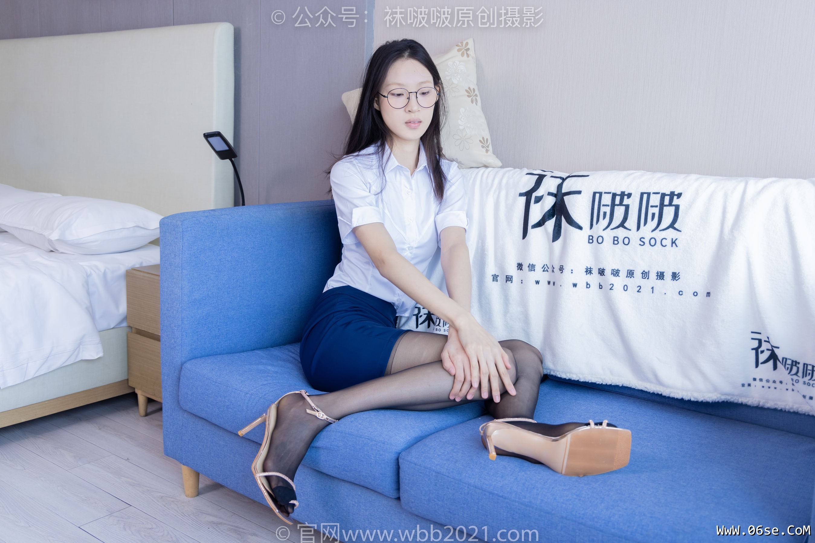 图片[108]-BoBoSocks袜啵啵 No.373 雪糕 -高跟凉鞋、黑丝（脚尖加固款）、ol制服[160P]-六色网