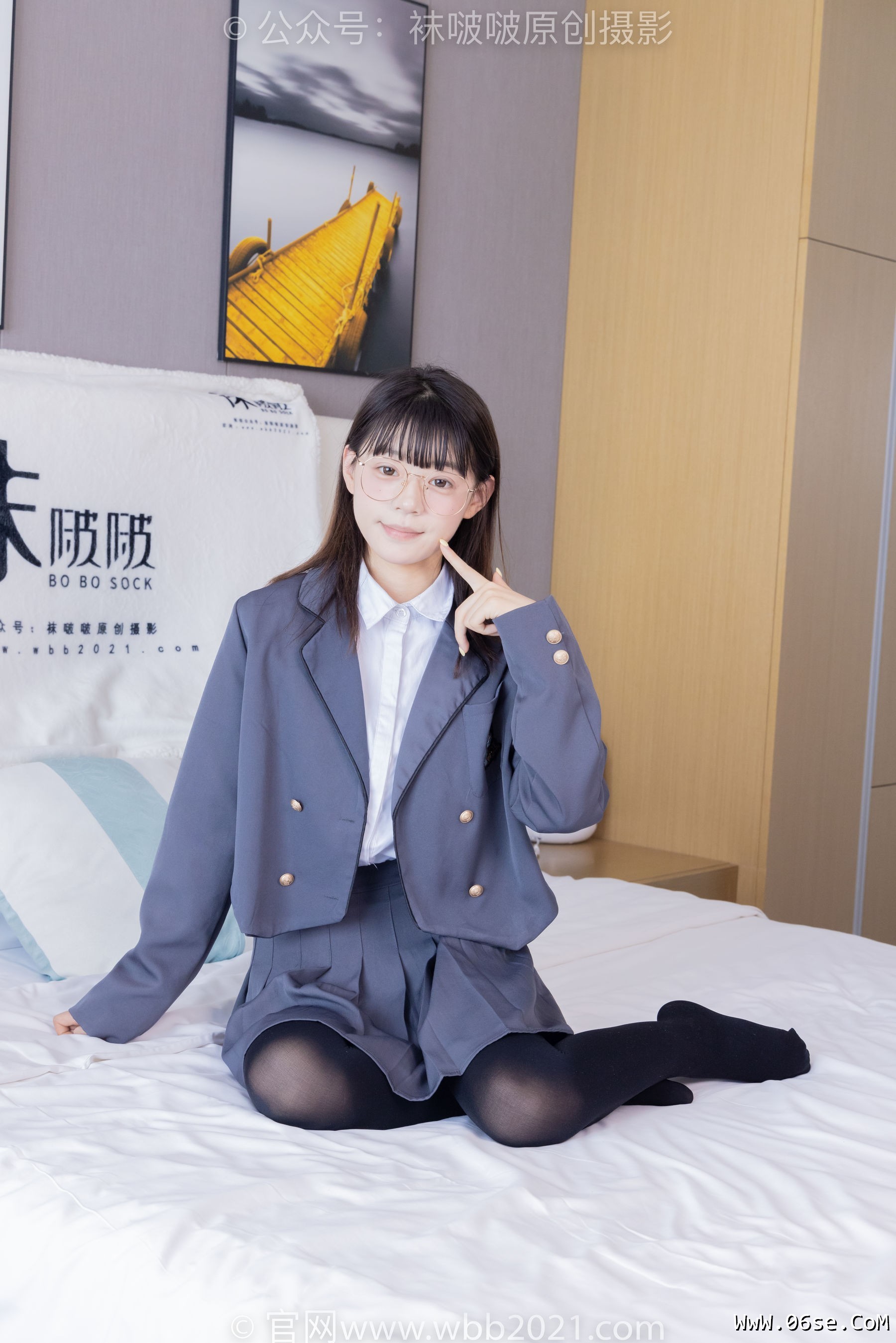 图片[138]-BoBoSocks袜啵啵 No.402 糯米 -皮鞋、厚黑丝、学院jk[140P]-六色网