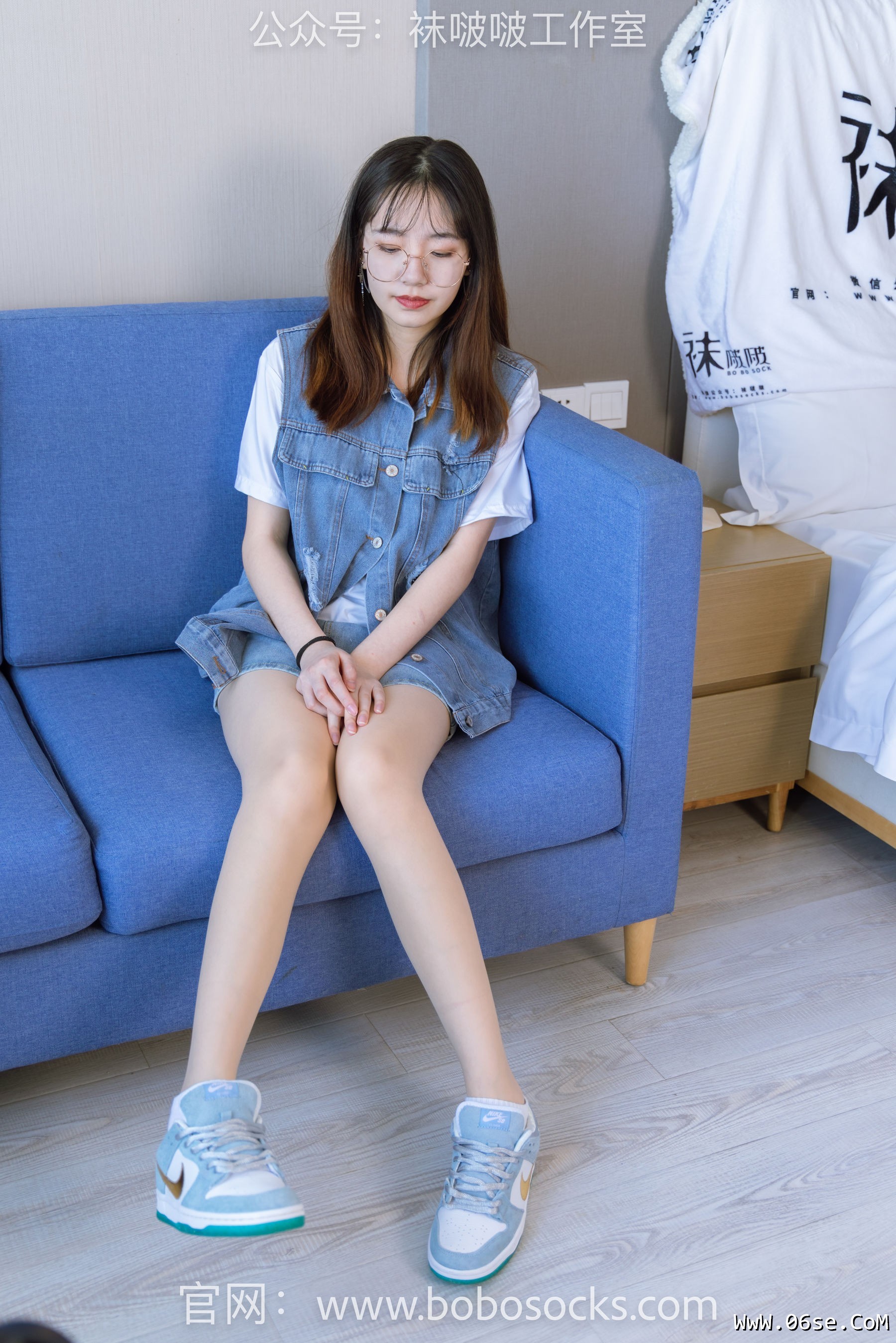 图片[76]-BoBoSocks袜啵啵 No.123 小甜豆-板鞋、白棉袜、肉丝[140P]-六色网