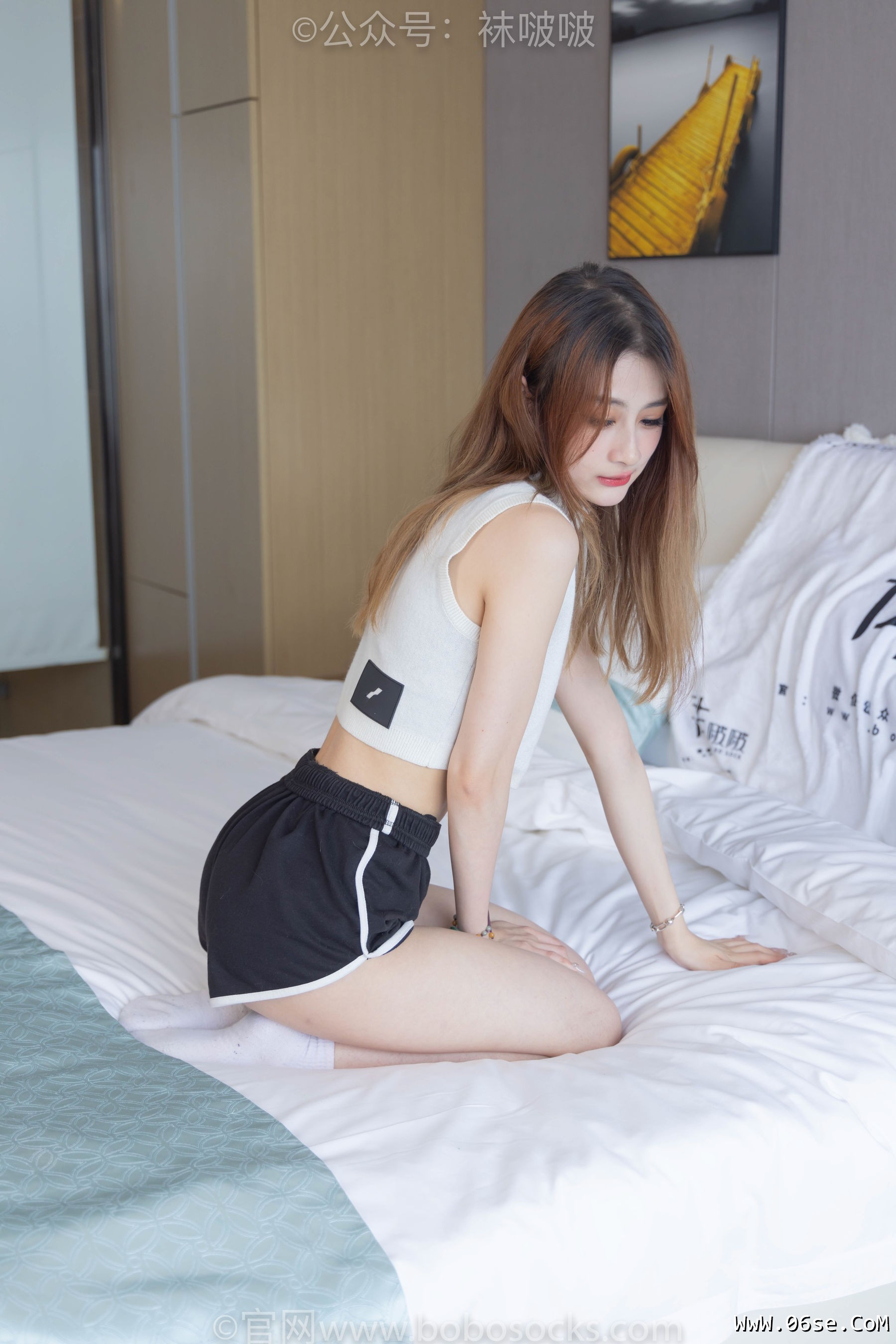 图片[77]-BoBoSocks袜啵啵 No.084 苏苏-运动鞋、日常所穿白棉袜、裸足[140P]-六色网